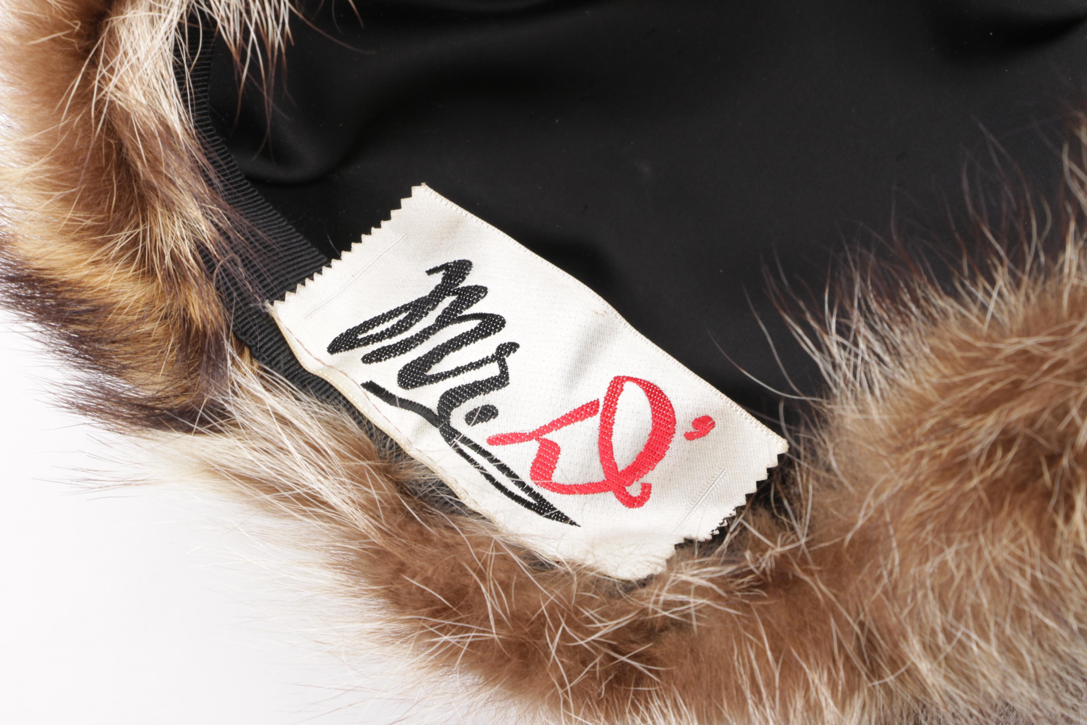 Vintage Mr. D' Racoon Fur Hat with Racoon Fur Muff