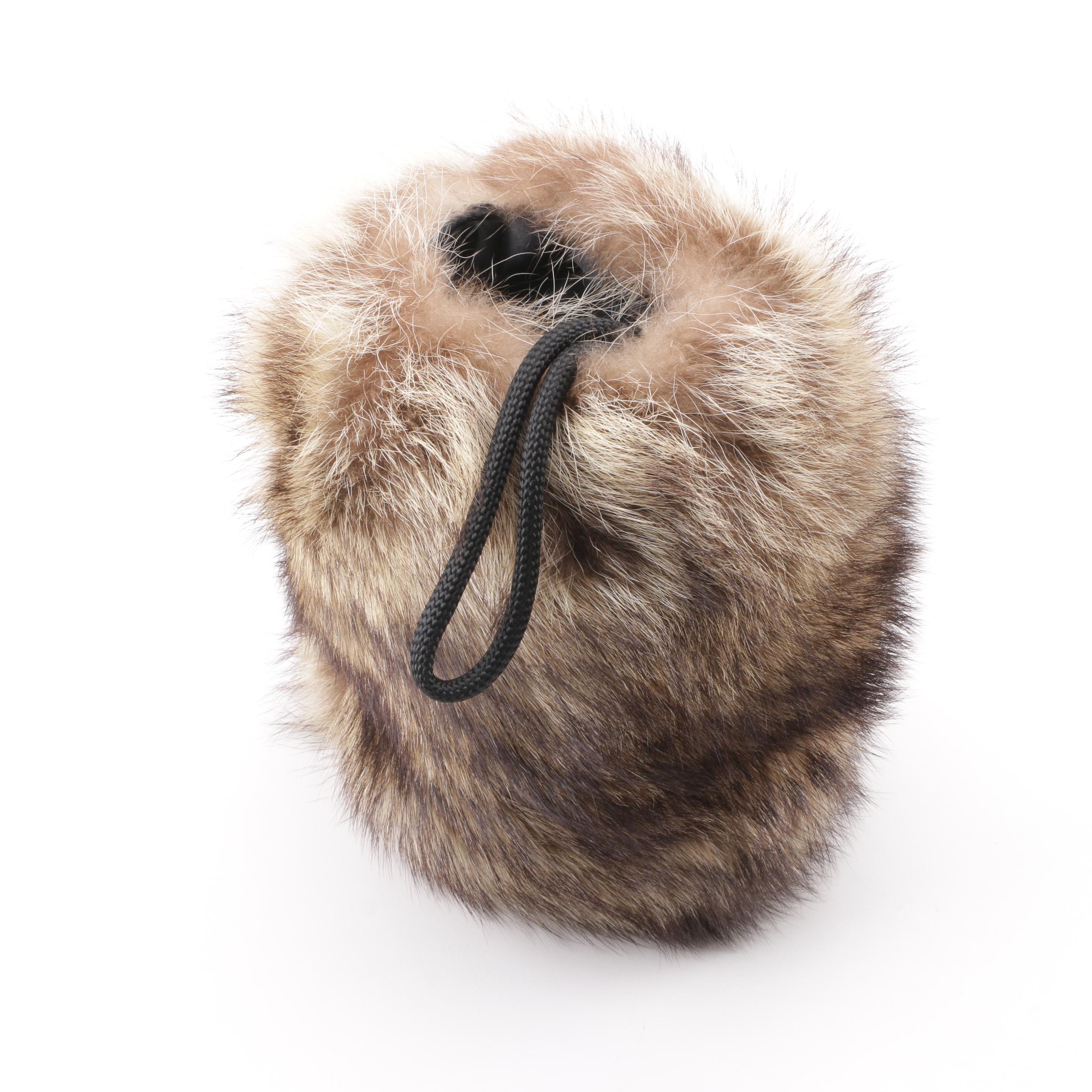 Vintage Mr. D' Racoon Fur Hat with Racoon Fur Muff