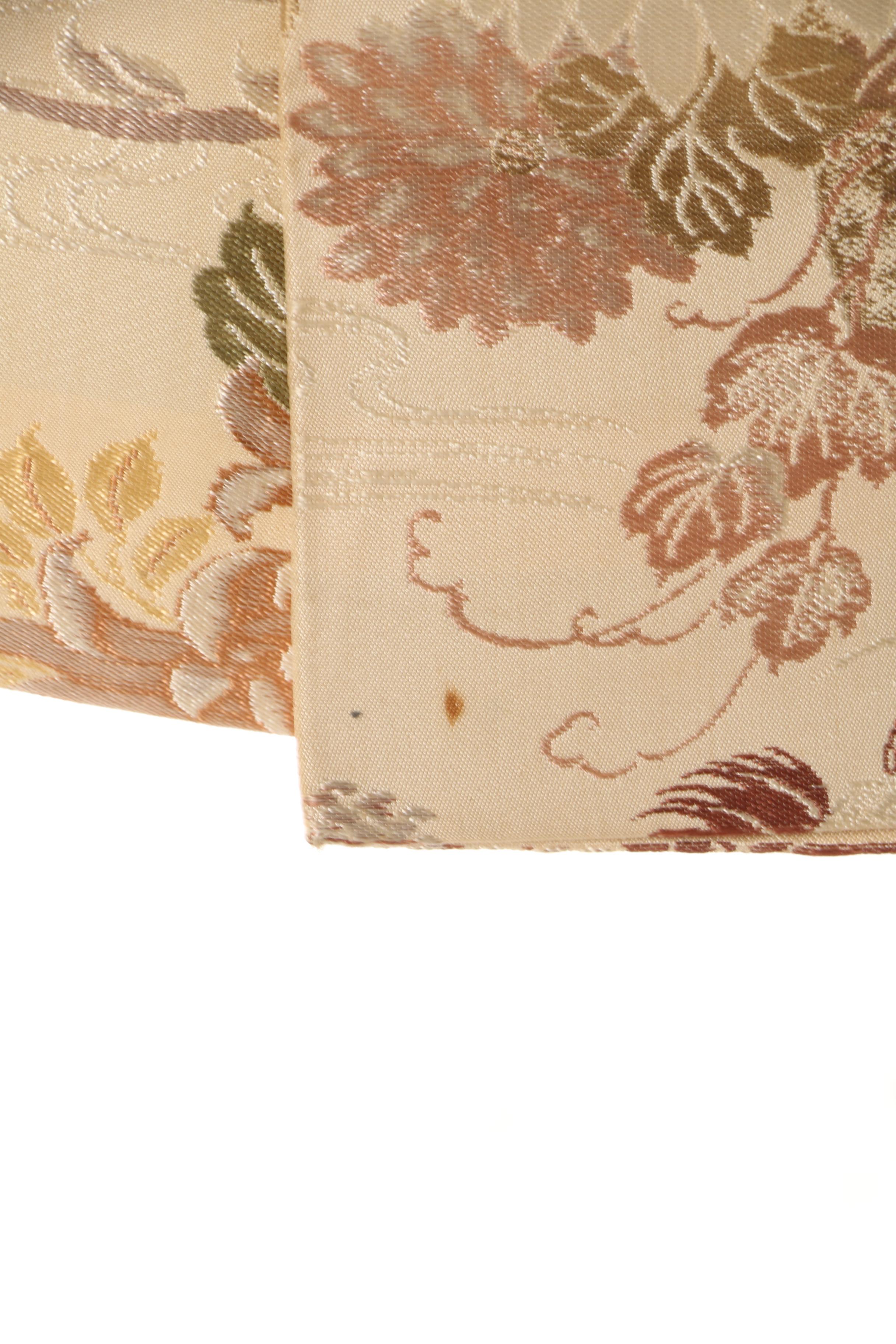 Vintage Japanese Silk Brocade Maru Obi