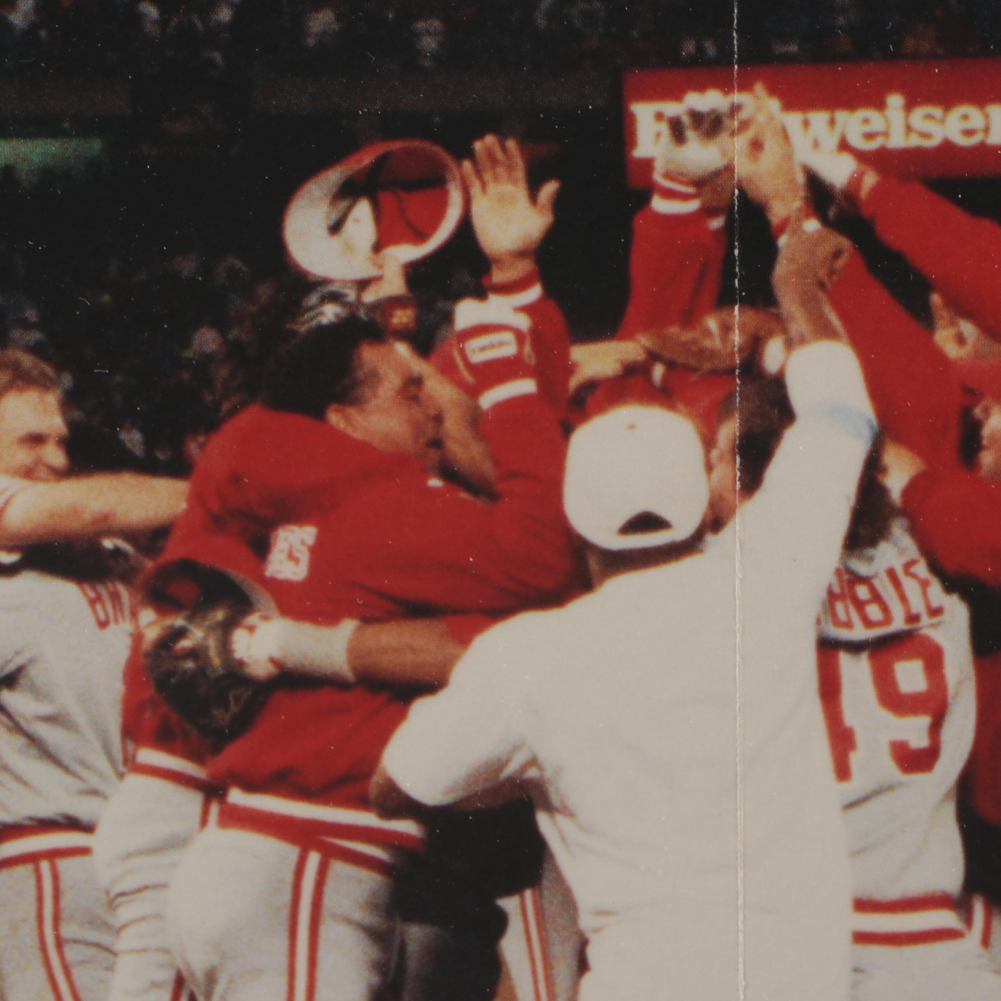 1990 Cincinnati Reds "World Champions" Professionally Framed Photo Print