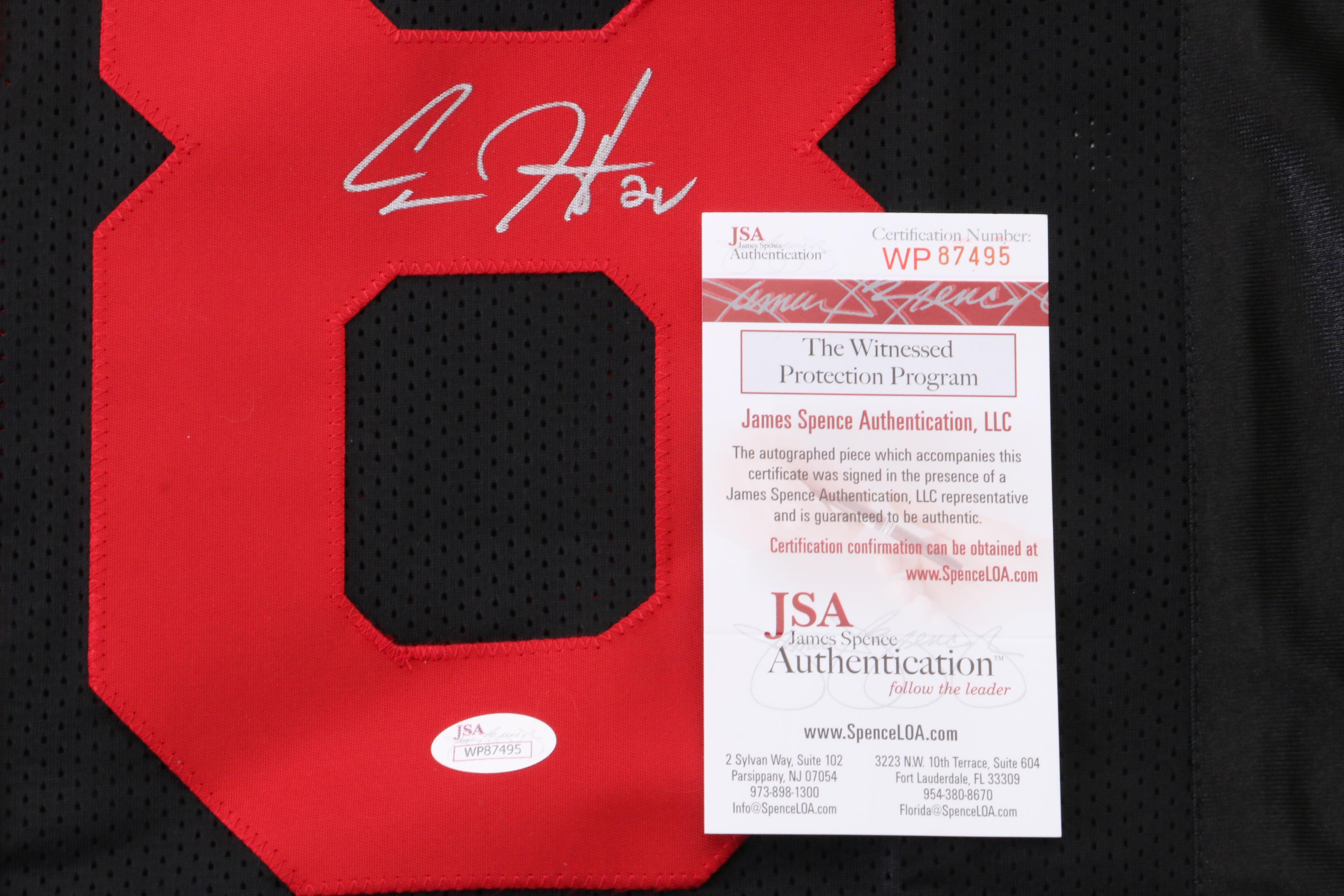 Carlos Hyde Signed 49ers Jersey  COA