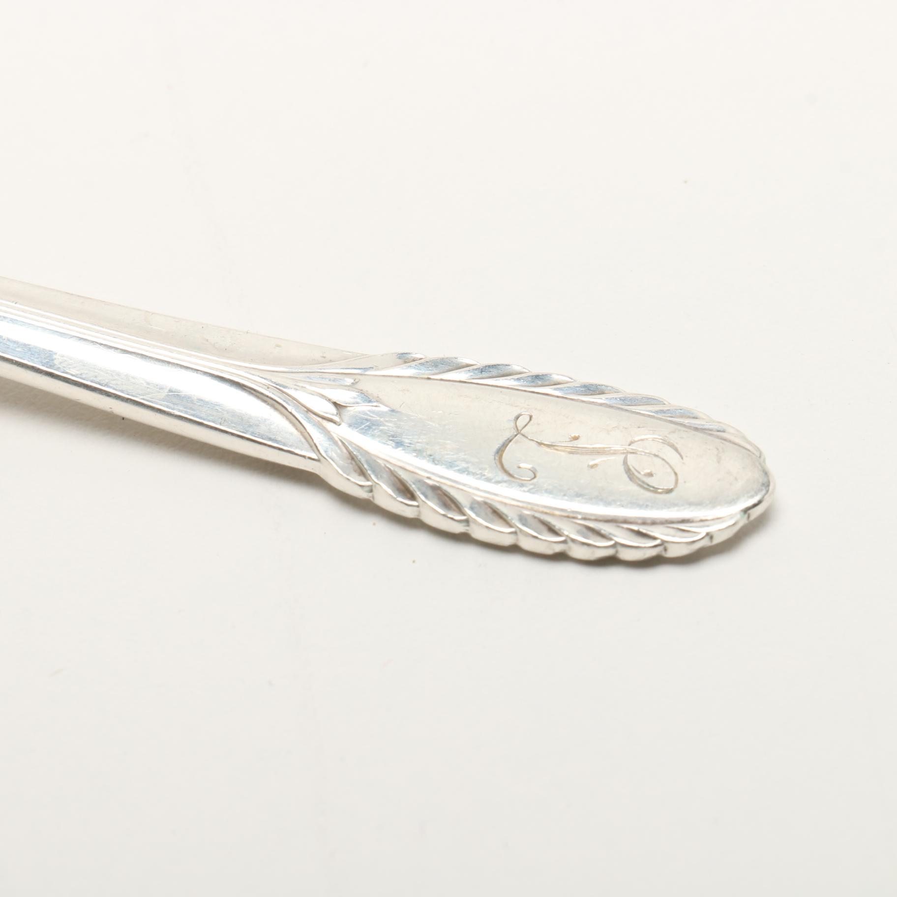 International Silver Company "Trousseau" Sterling Silver Flatware in Case