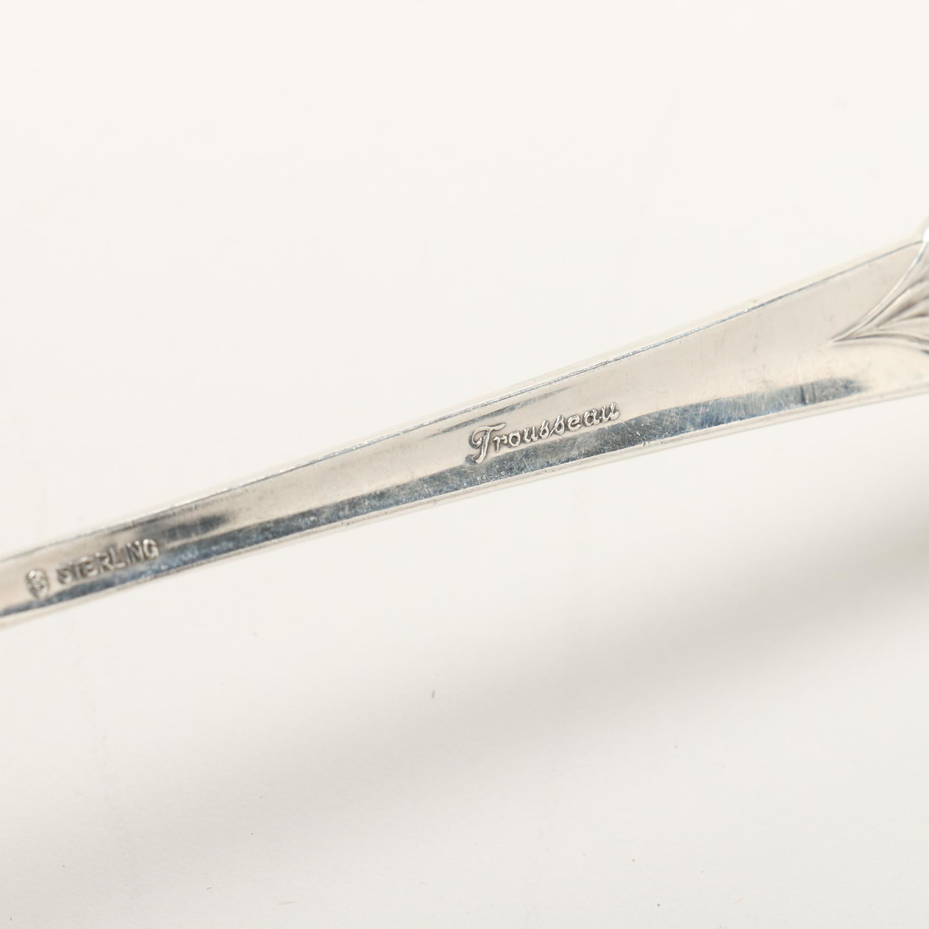 International Silver Company "Trousseau" Sterling Silver Flatware in Case