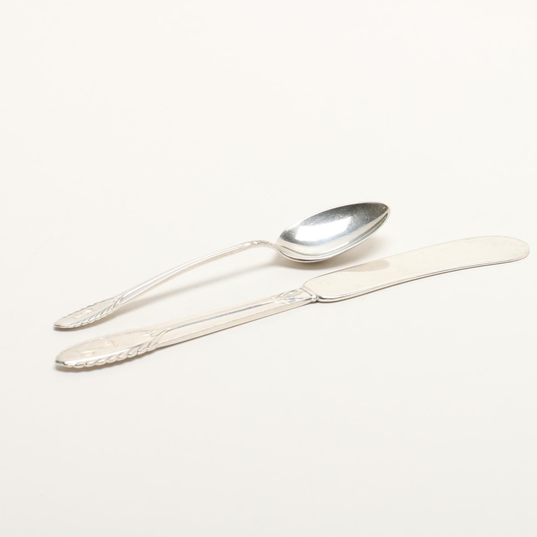 International Silver Company "Trousseau" Sterling Silver Flatware in Case