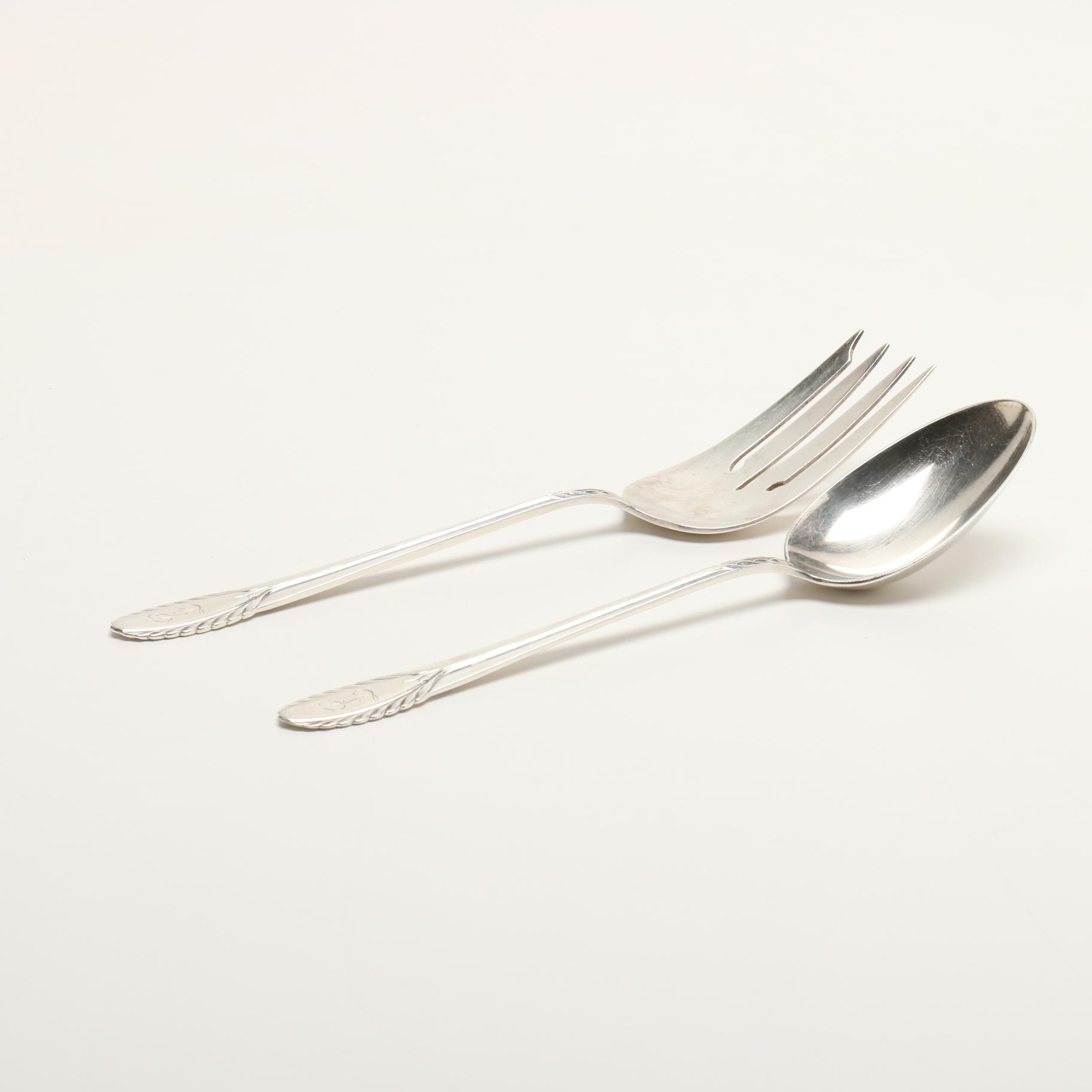 International Silver Company "Trousseau" Sterling Silver Flatware in Case