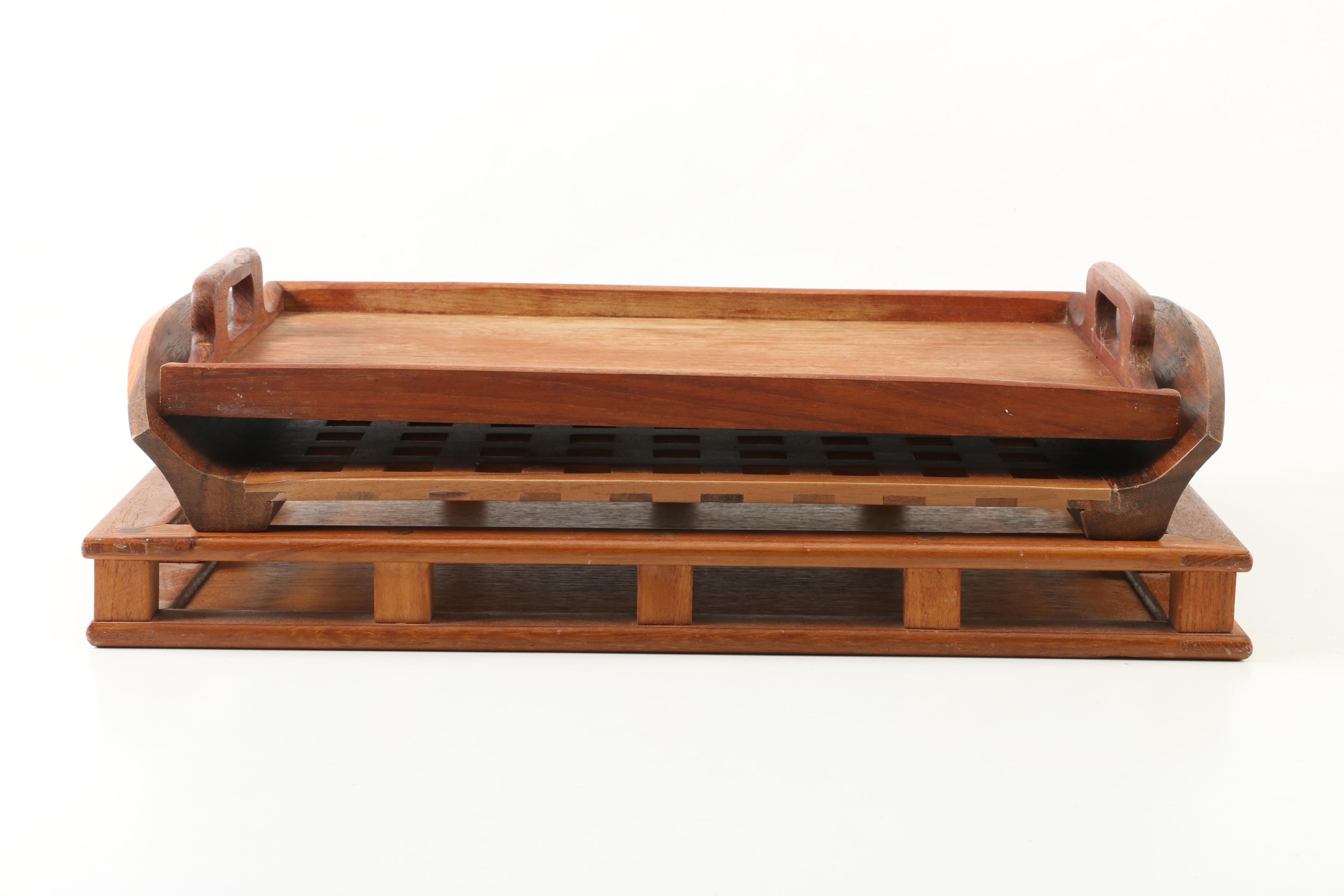 Mid-Century Dansk and Kalmar Teak Serving Trays