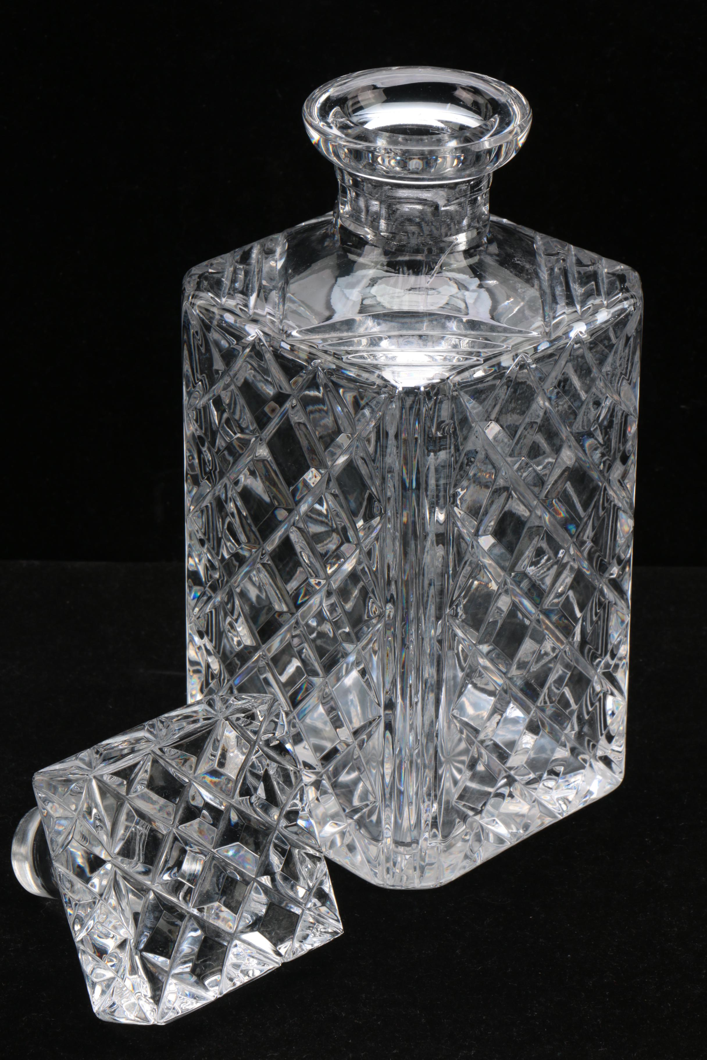 Waterford Crystal "Lismore" Decanters with Whiskey Decanter