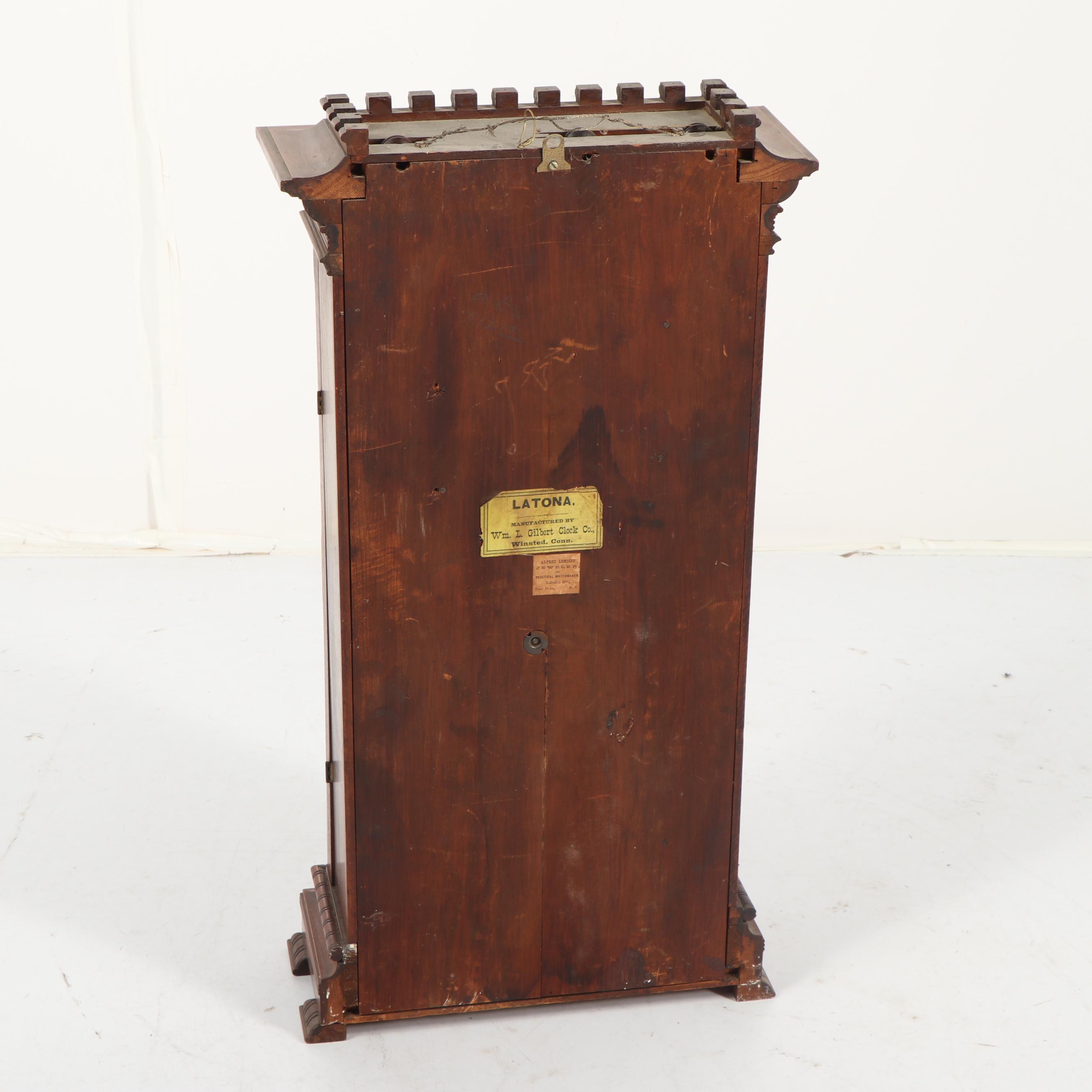 Wm. L. Gilbert Clock Co. "Latona" Shelf Clock, Late 19th Century