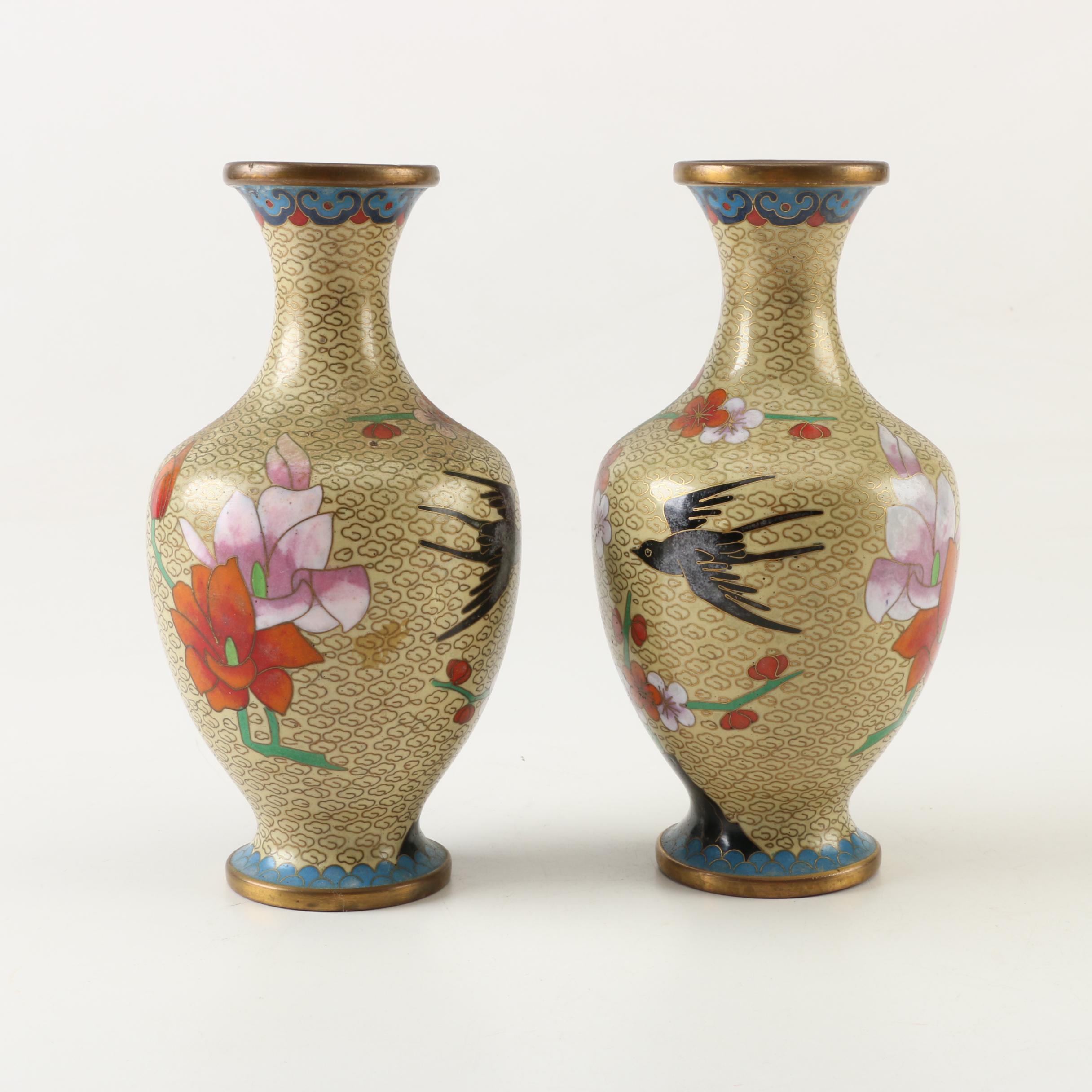 Chinese Cloisonné Vases
