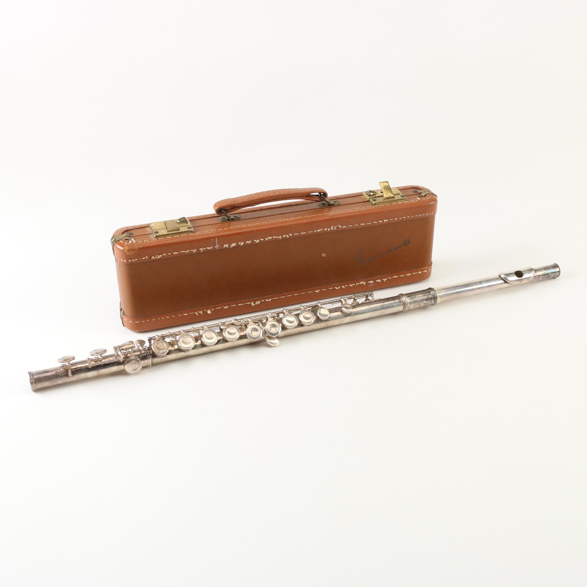 Gemeinhardt M2 Silver Plated Flute with Carrying Case, circa 1962-1965