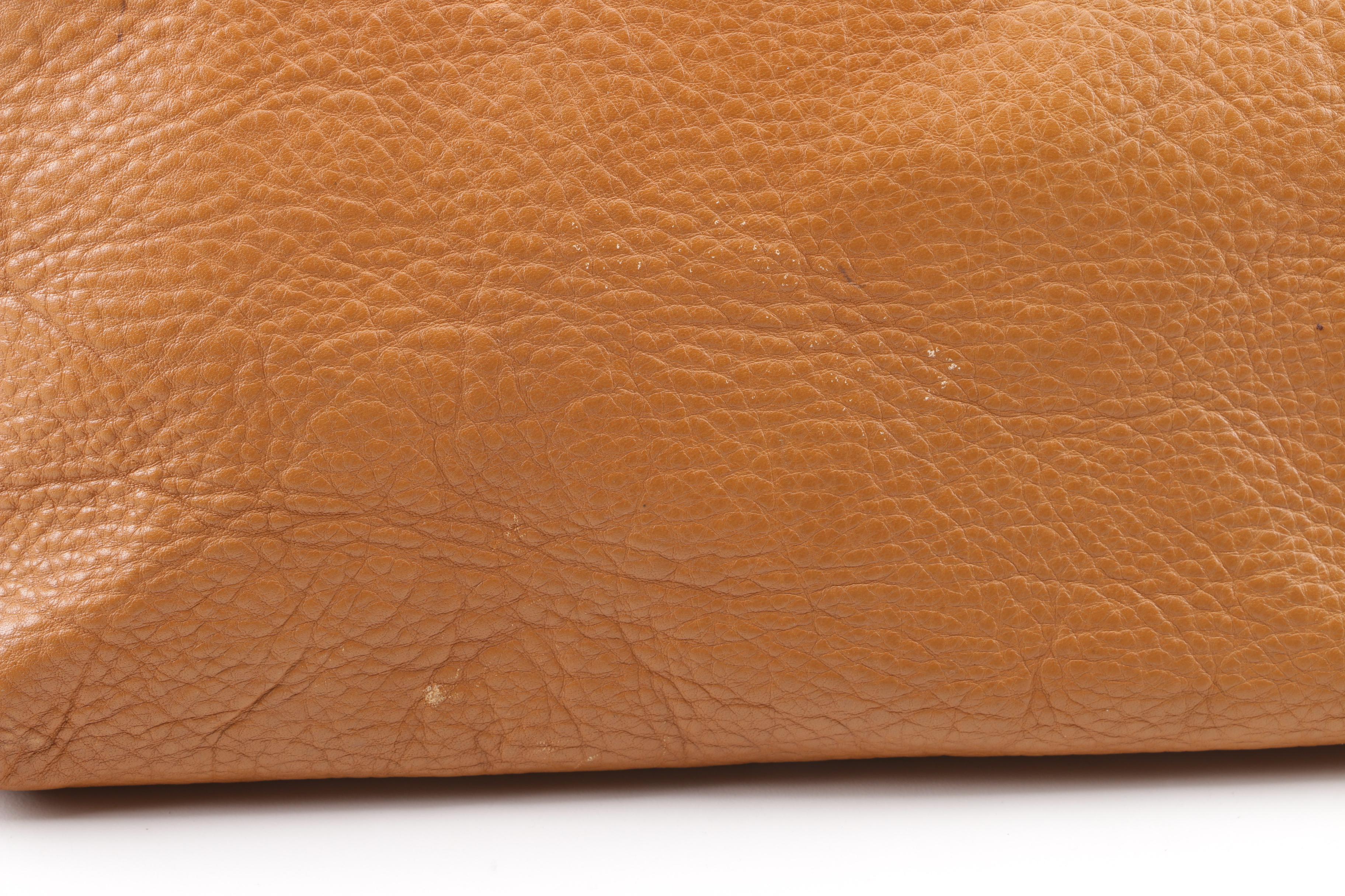 Vintage Dooney & Bourke Florentine Vachetta Leather Domed Satchel