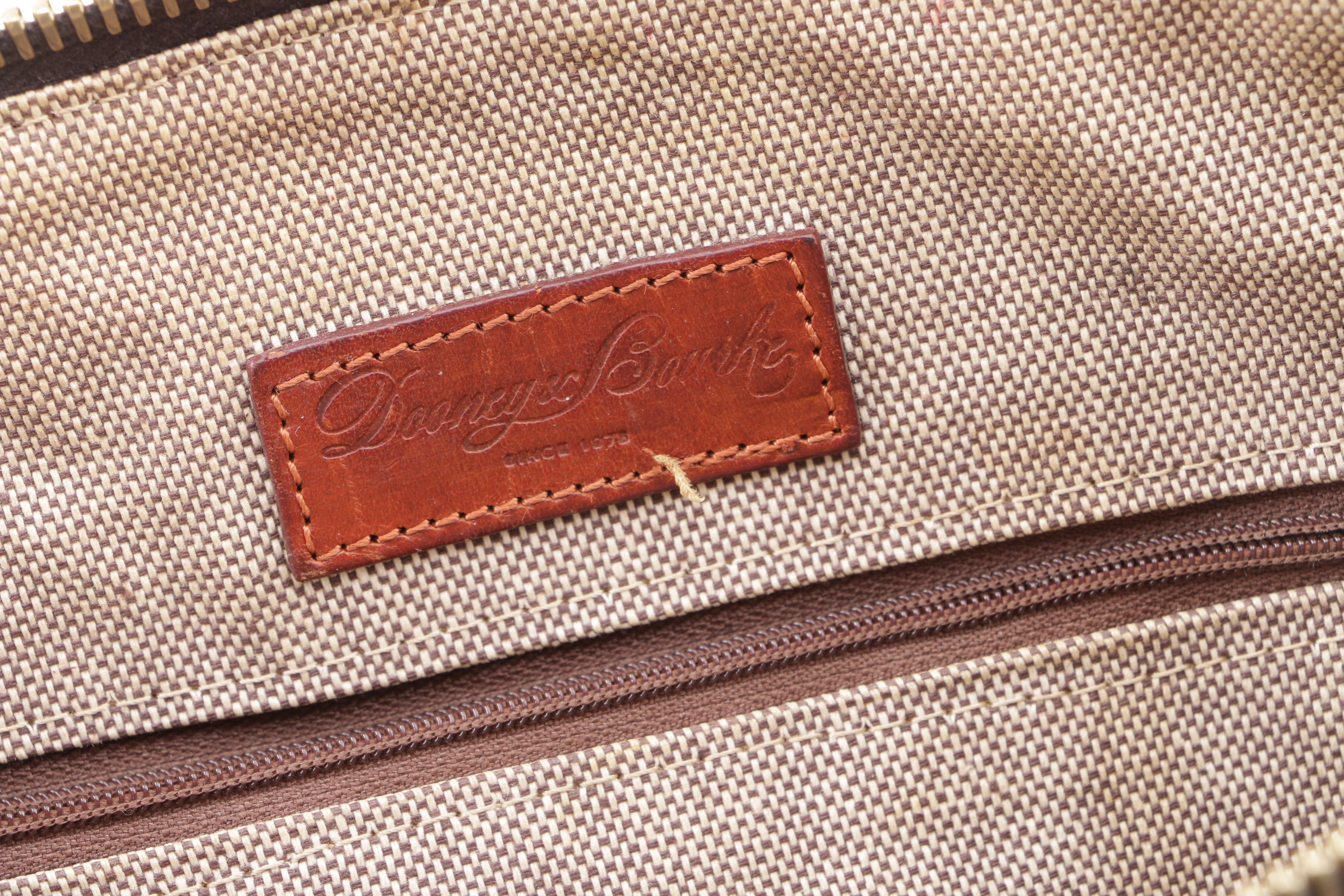 Vintage Dooney & Bourke Florentine Vachetta Leather Domed Satchel