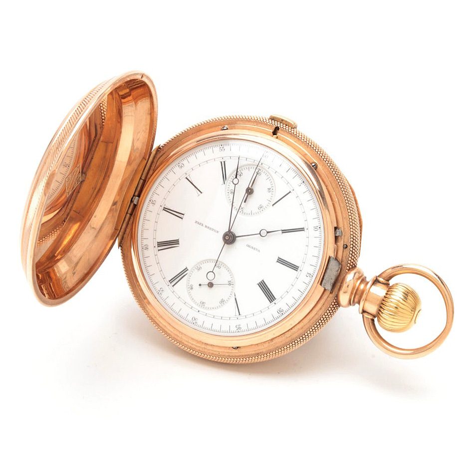 Paul Breton 14K Rose Gold Pocket Watch