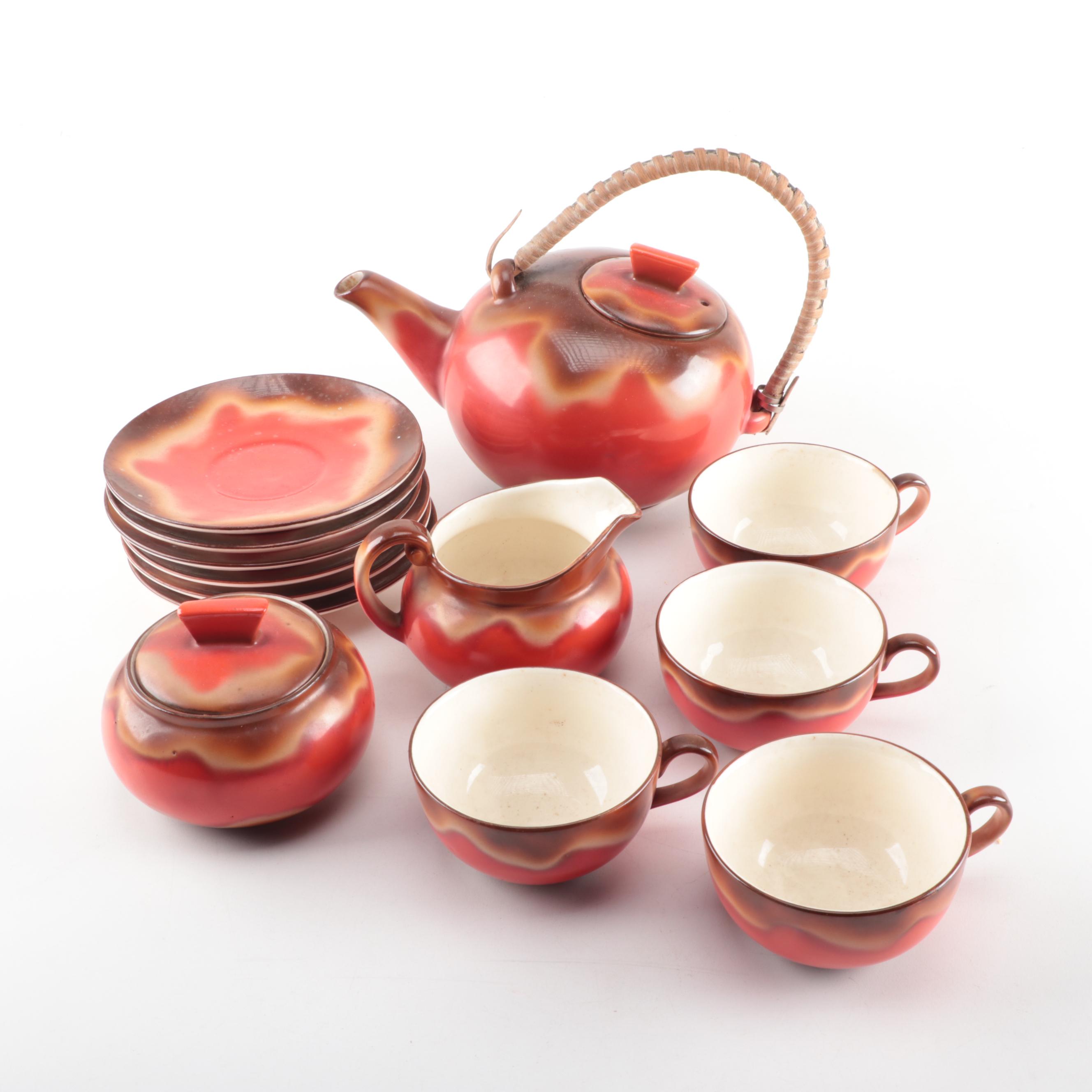 Mid Century European Ceramic Tea Set