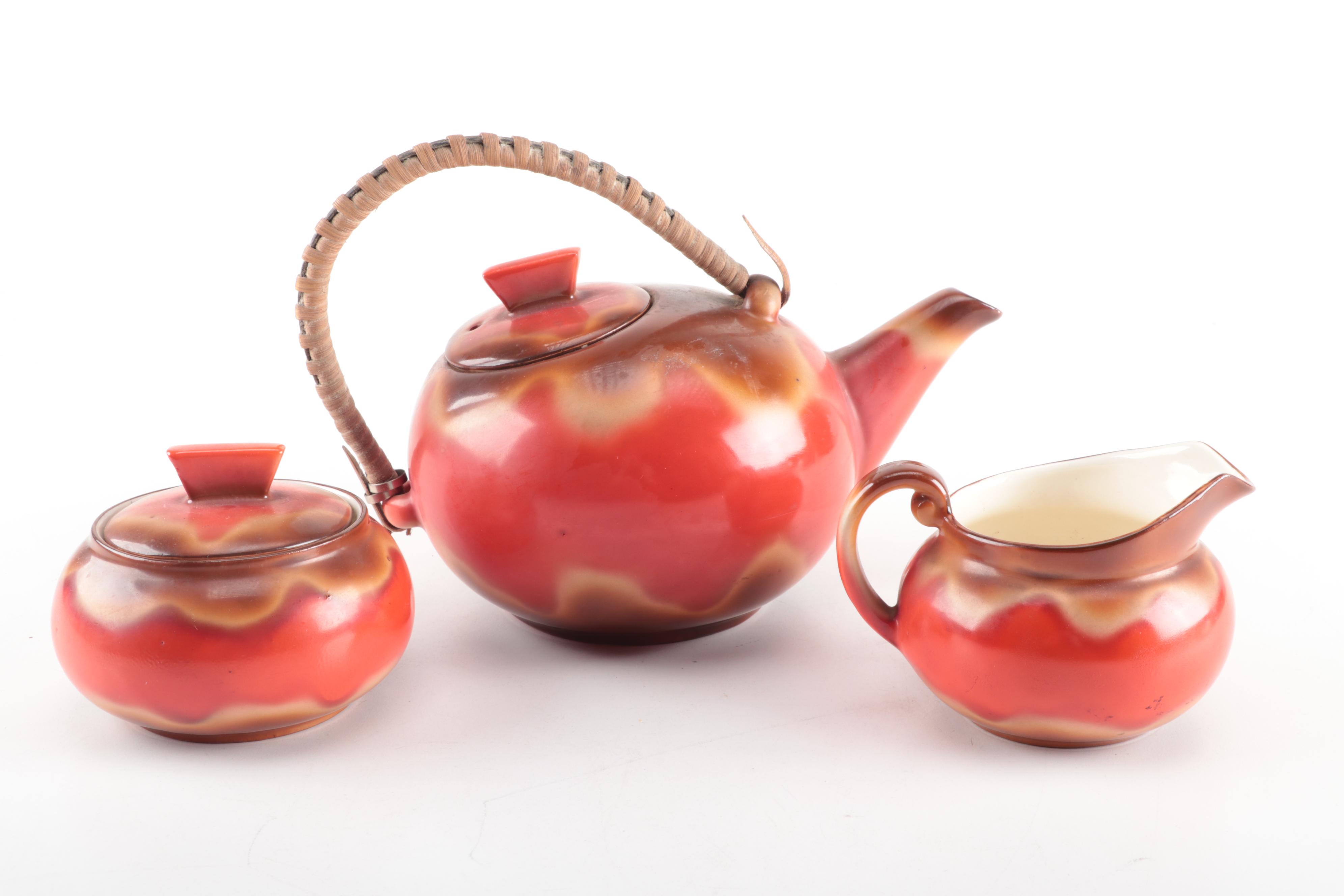 Mid Century European Ceramic Tea Set