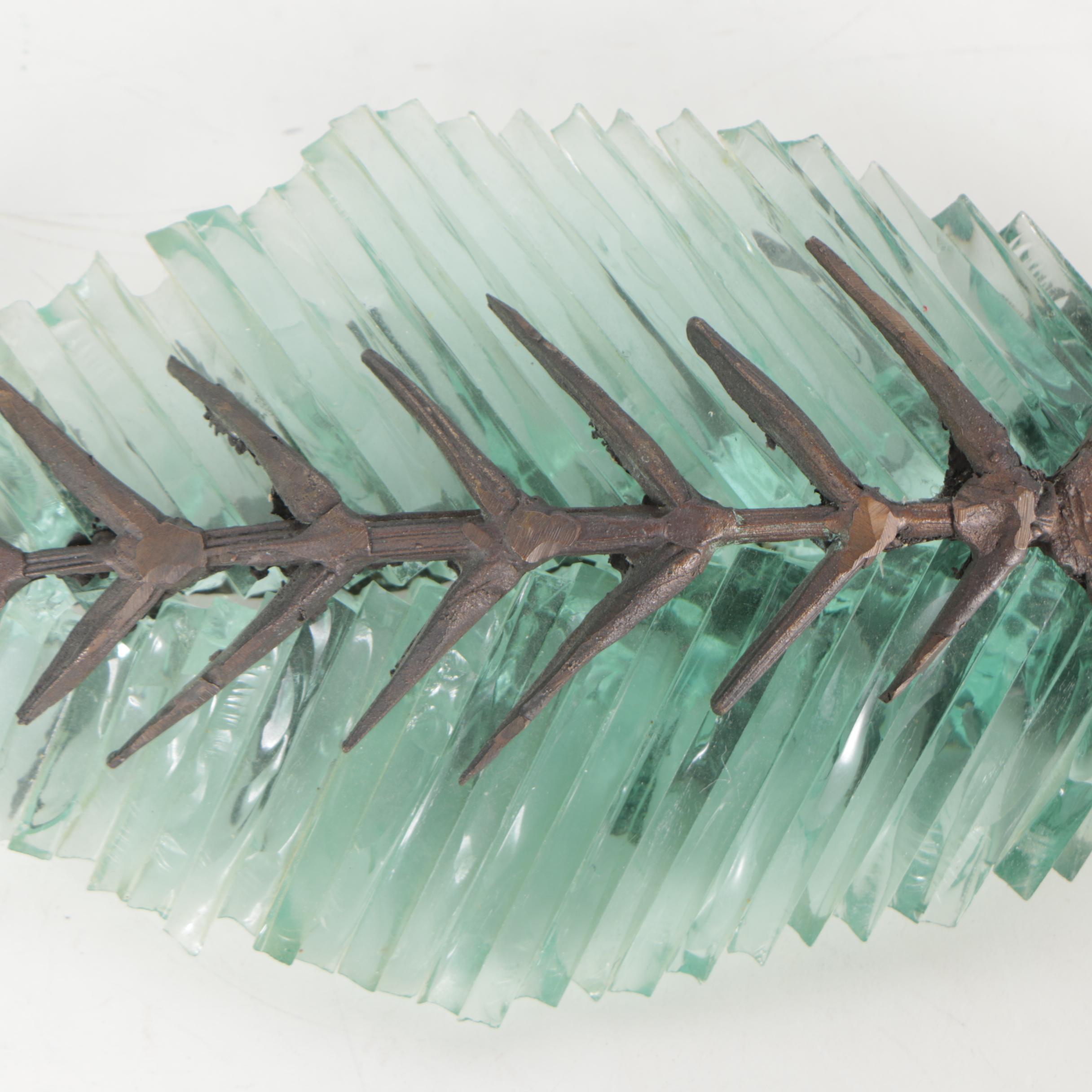 Yorgos Kypris Cast Bronze and Tinted Glass Sculpture "Ice Box"