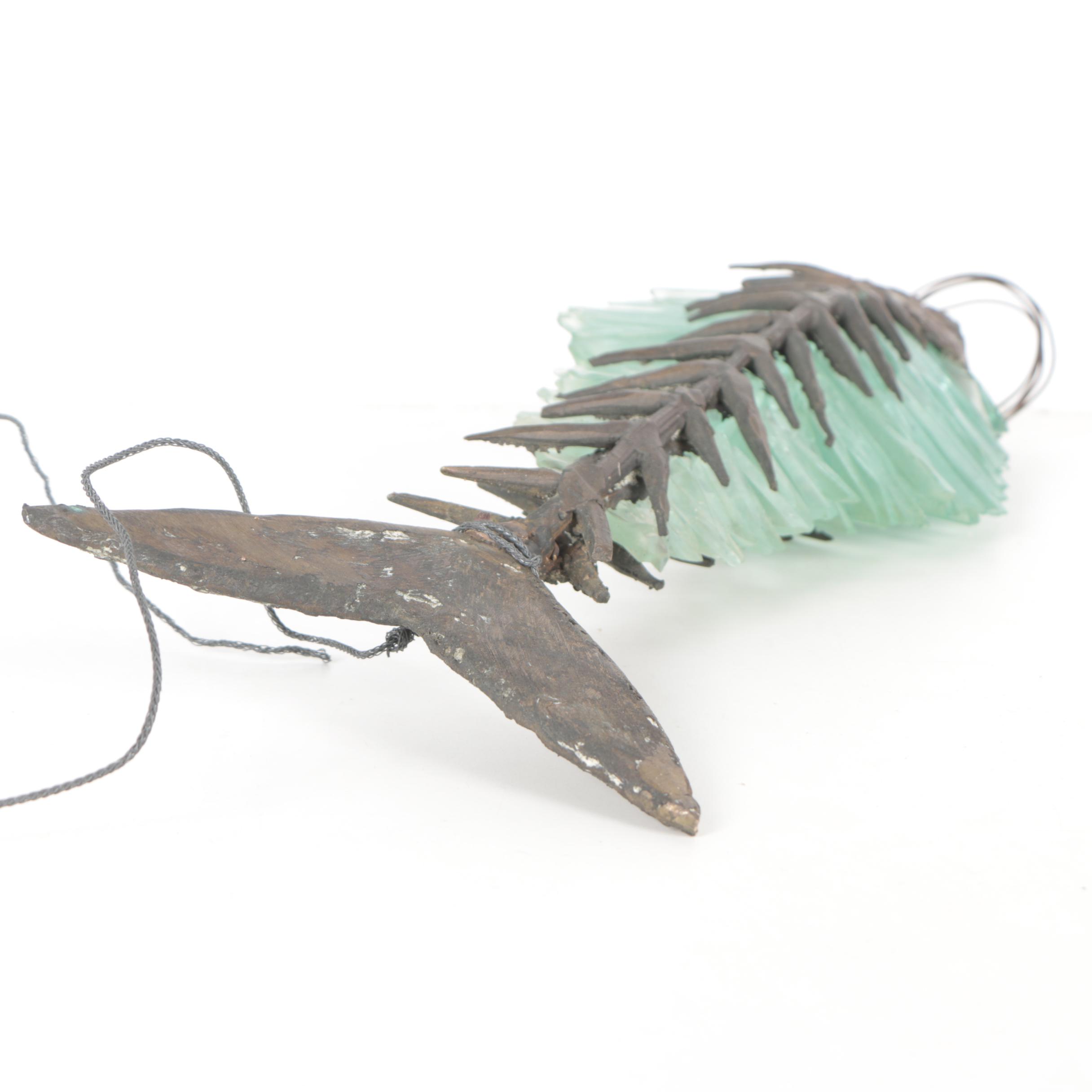 Yorgos Kypris Cast Bronze and Tinted Glass Sculpture "Ice Box"