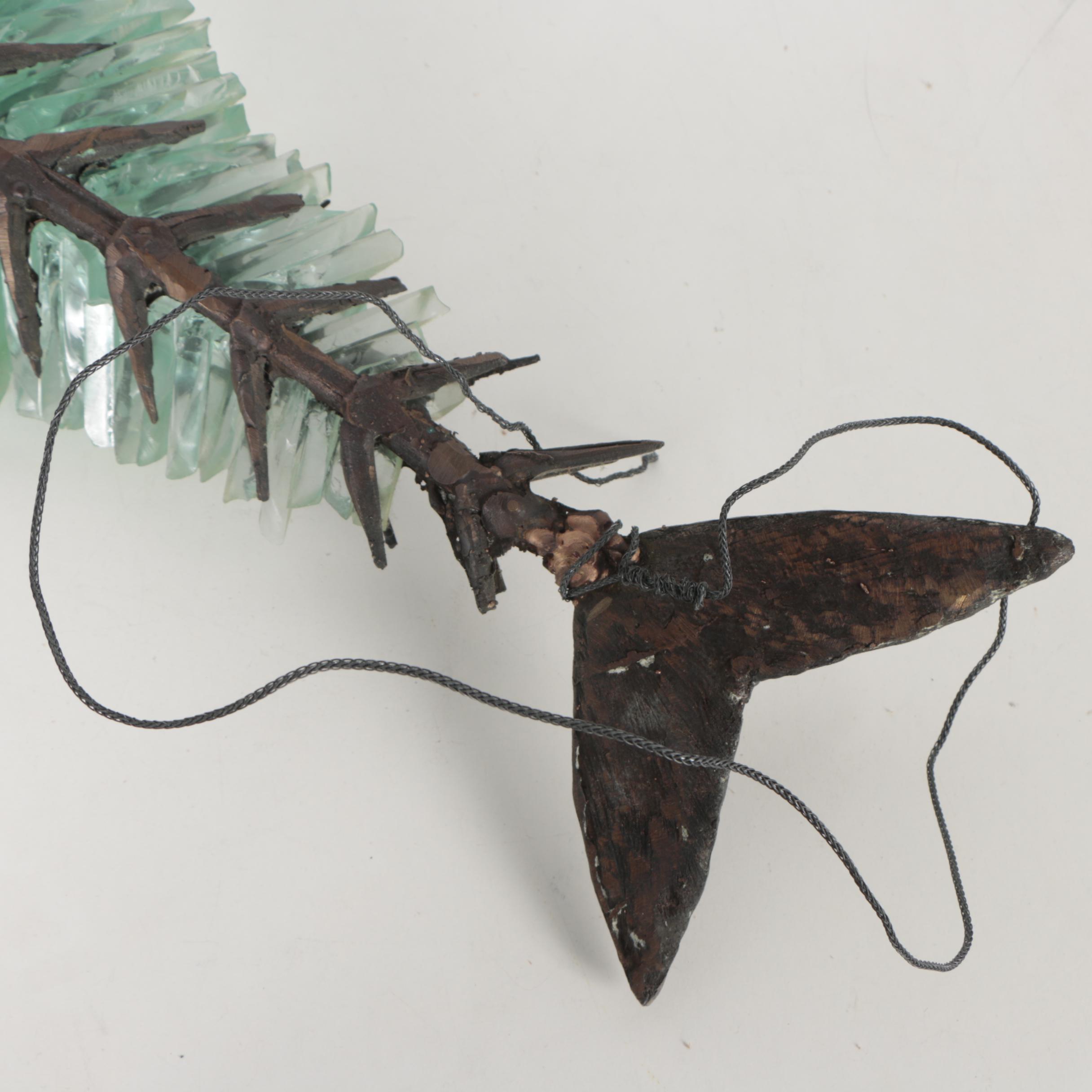 Yorgos Kypris Cast Bronze and Tinted Glass Sculpture "Ice Box"