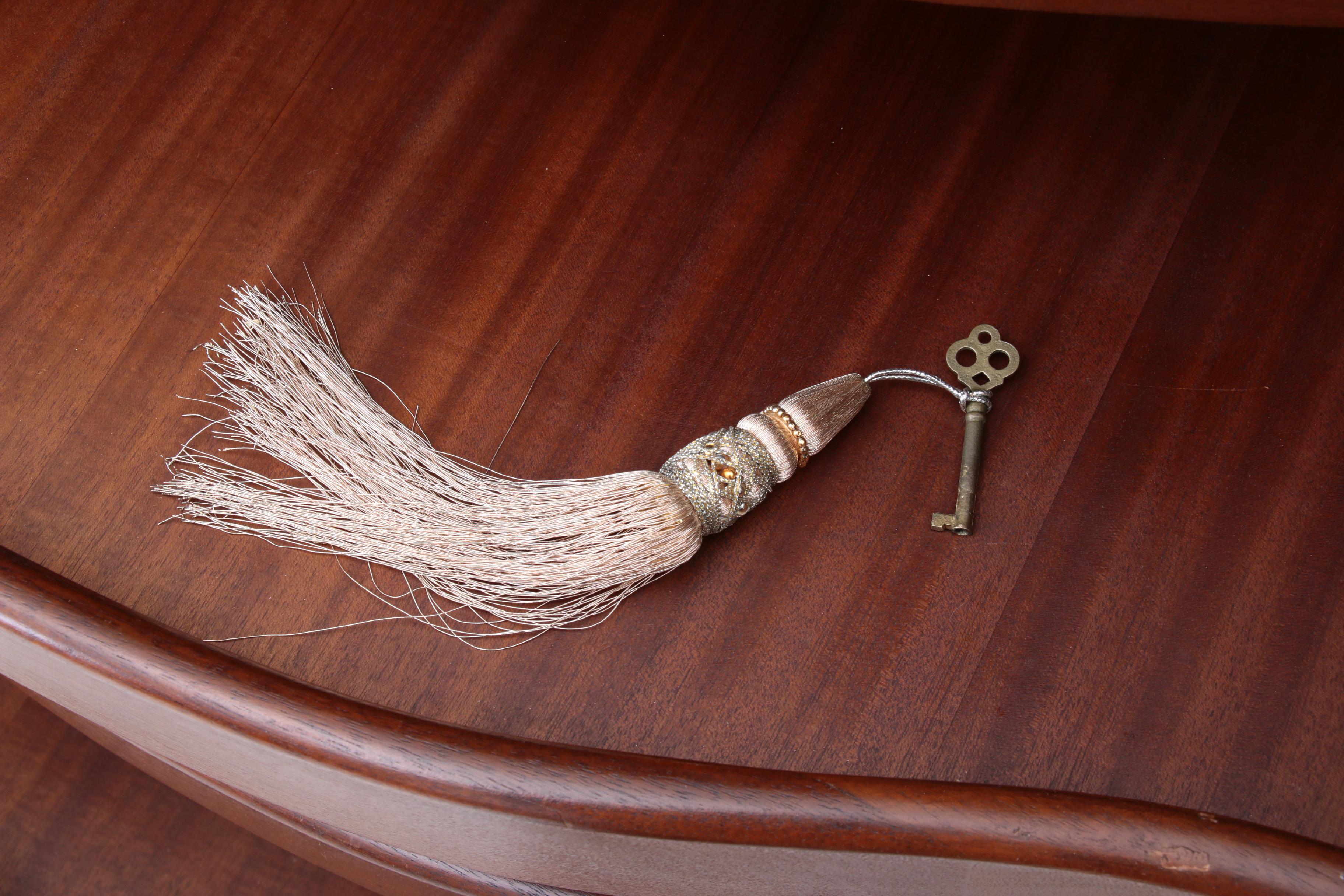 Neoclassical Painted Linen Cabinet, Style of Robert Adam, Early 20th Century