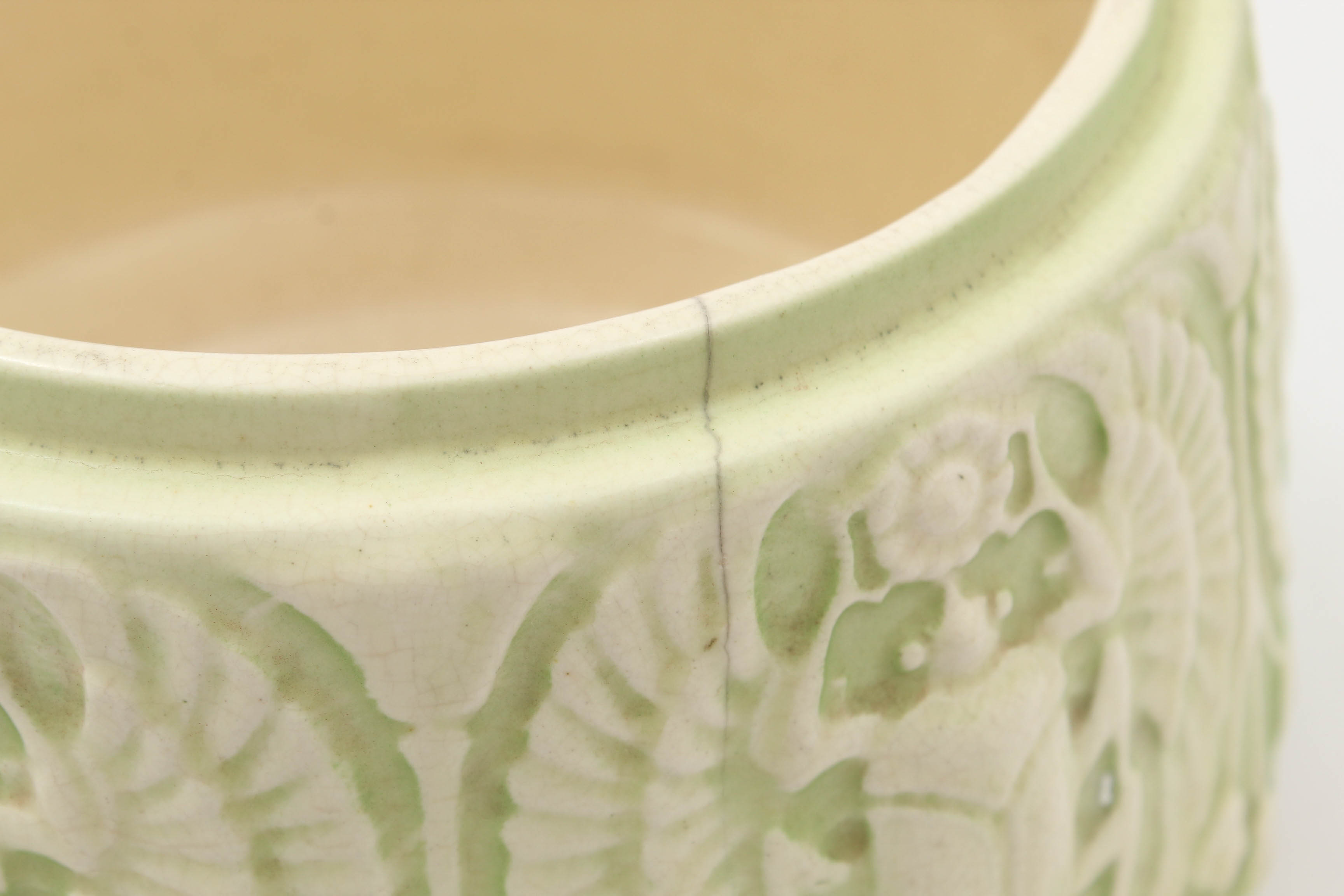 Roseville Pottery Egyptian Revival Scarab Jardiniere