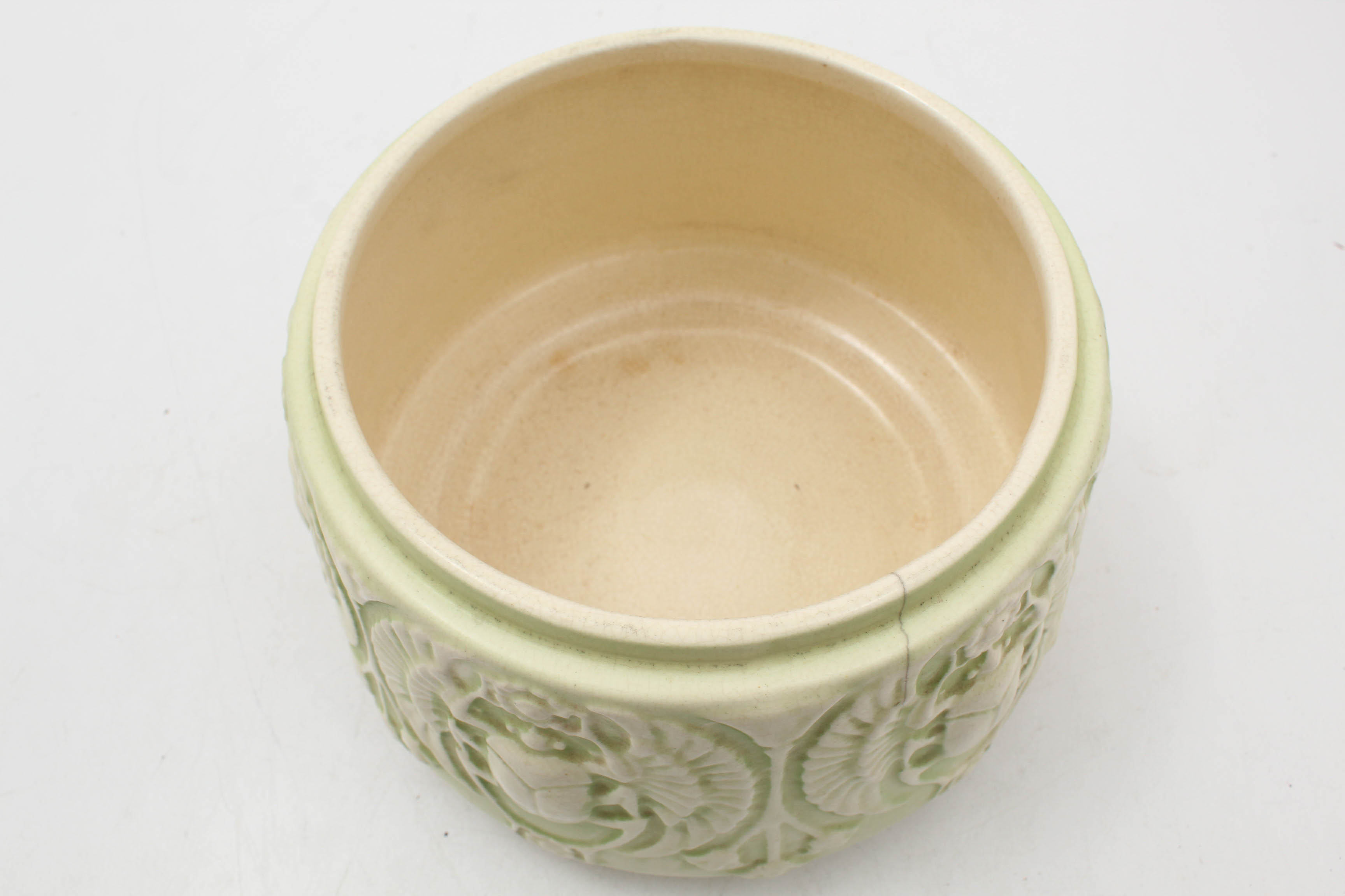 Roseville Pottery Egyptian Revival Scarab Jardiniere