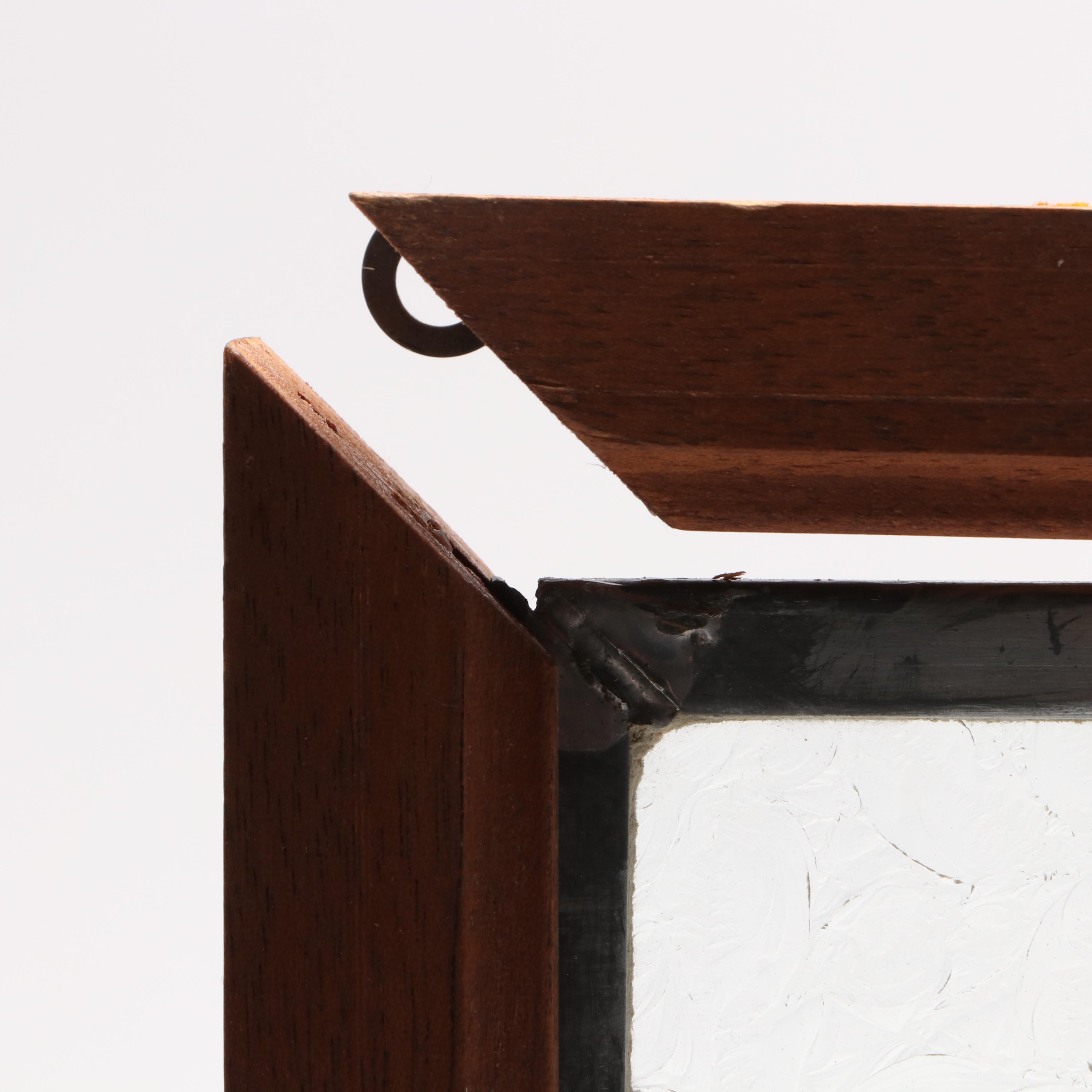 Etched Stained Glass Panel