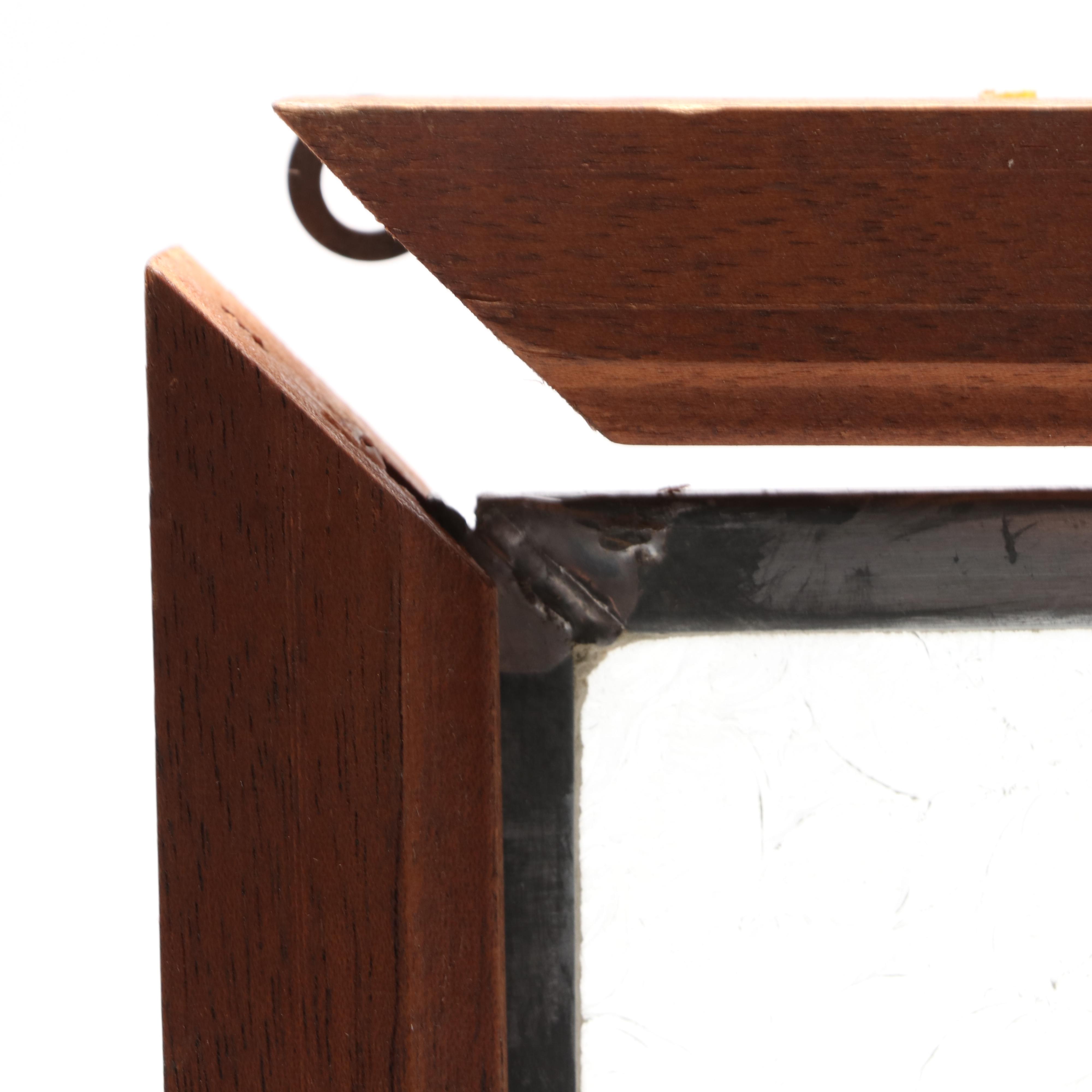 Etched Stained Glass Panel