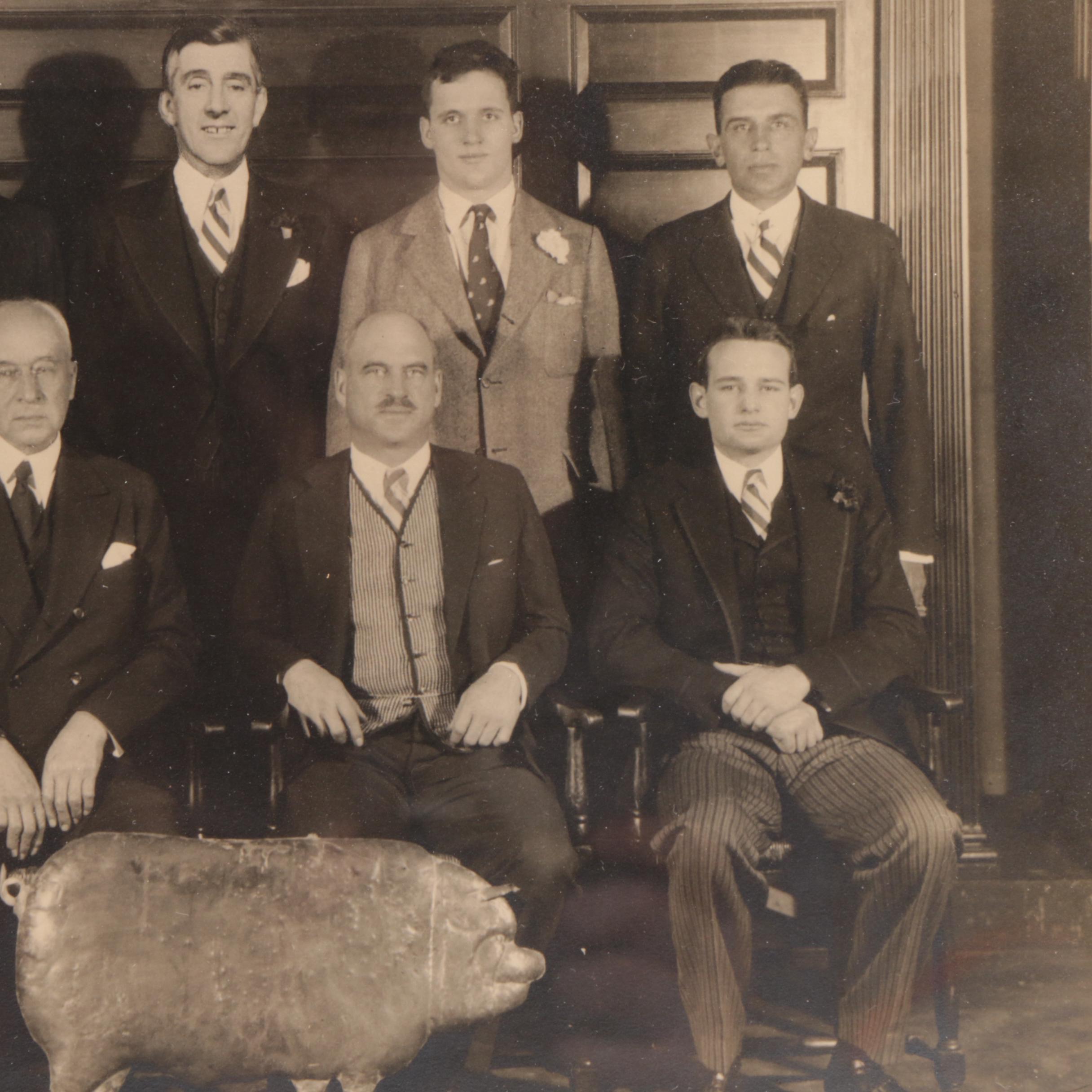 1939 Harvard University "Porcellian Club" Signed by Pictured Members