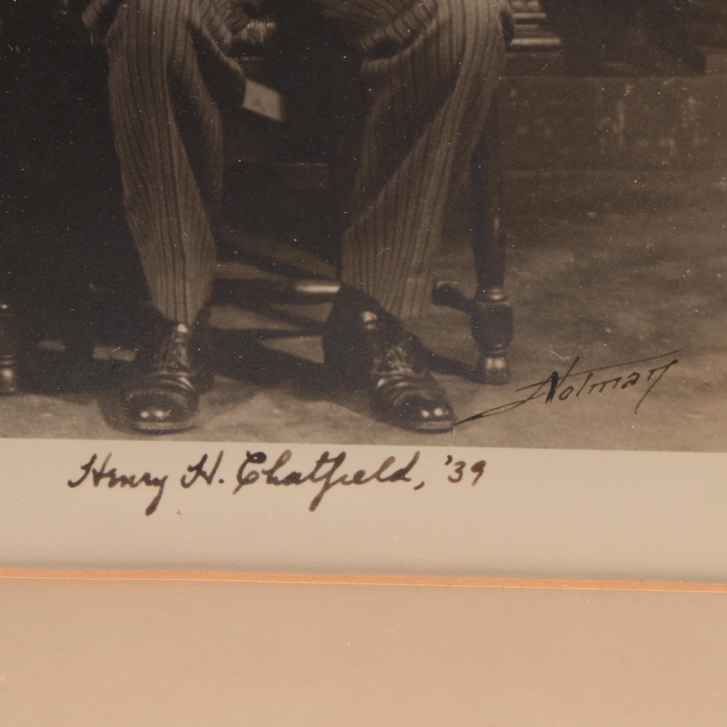 1939 Harvard University "Porcellian Club" Signed by Pictured Members