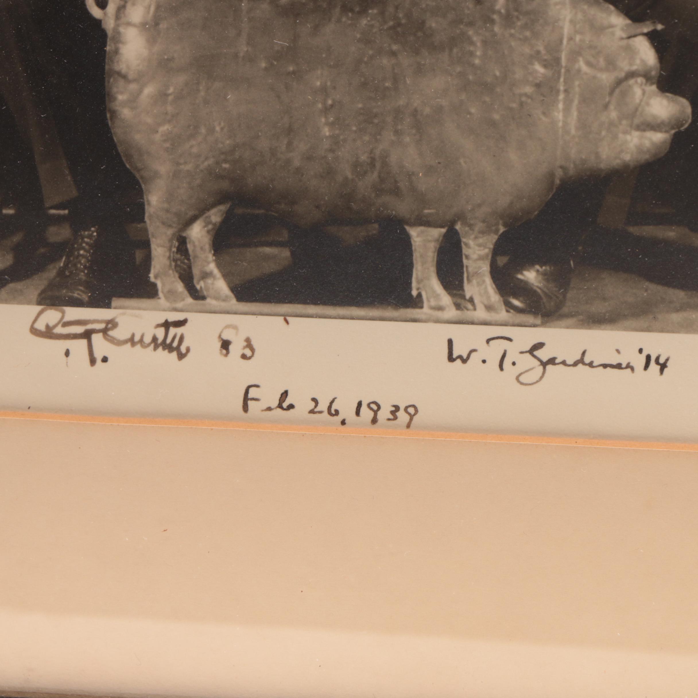 1939 Harvard University "Porcellian Club" Signed by Pictured Members