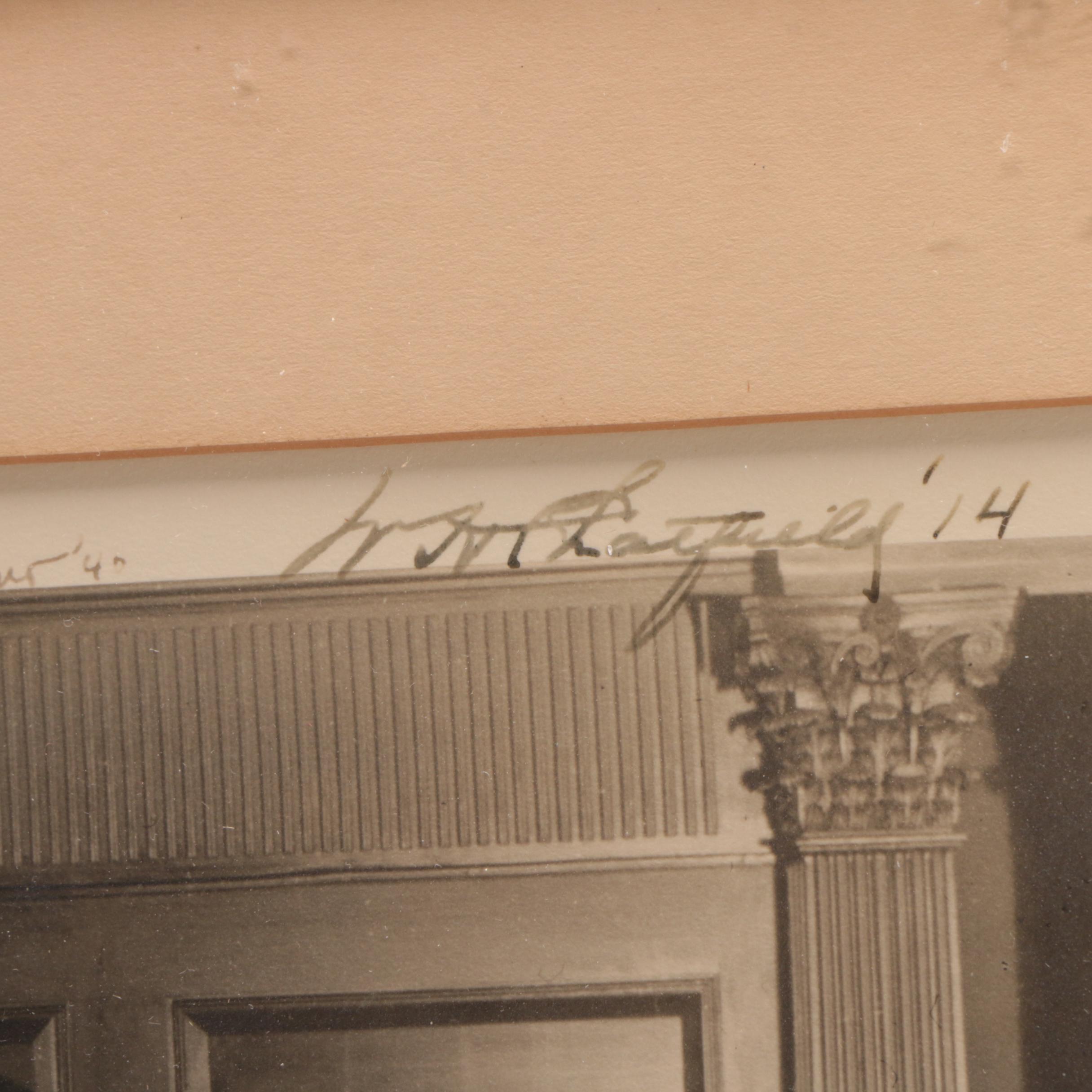 1939 Harvard University "Porcellian Club" Signed by Pictured Members