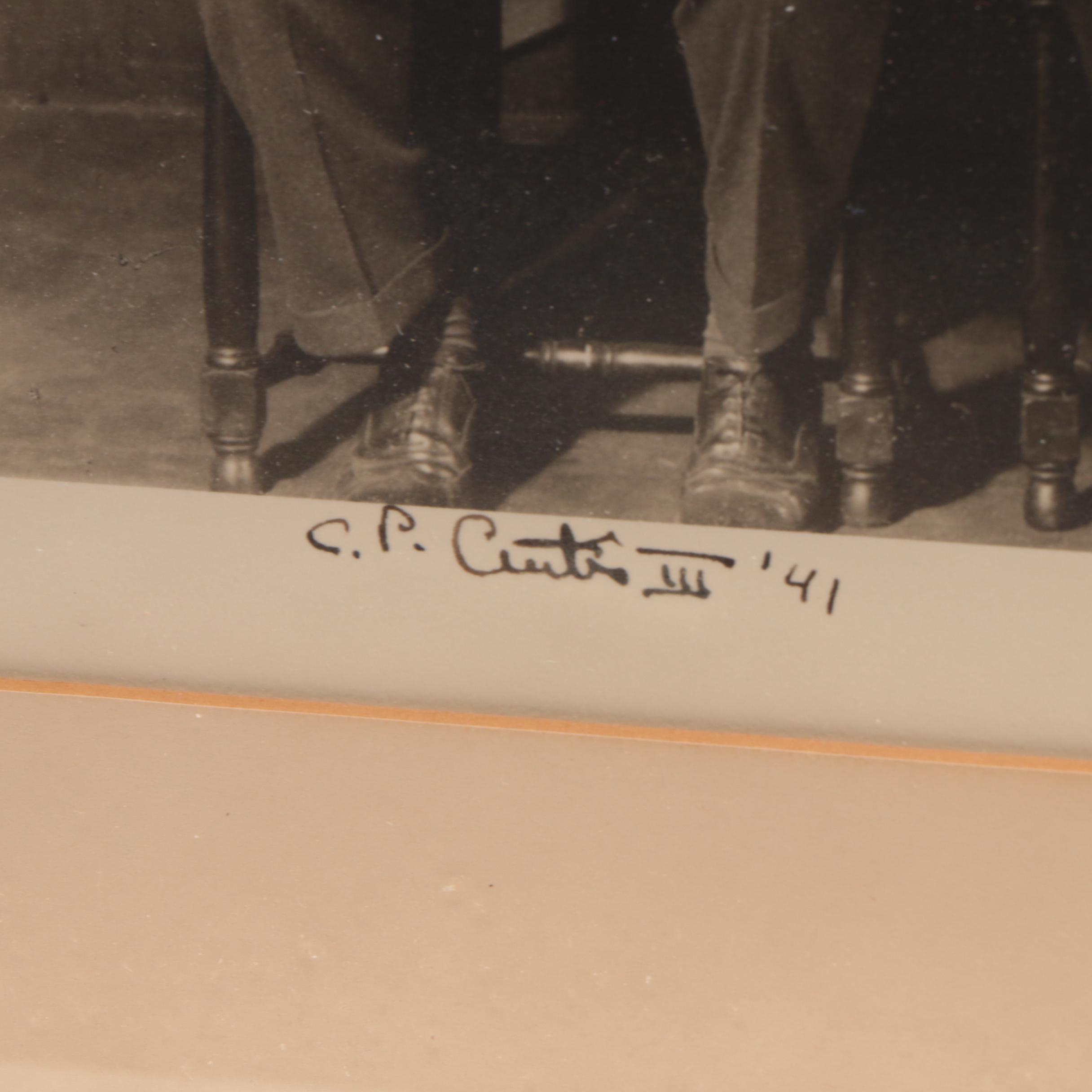 1939 Harvard University "Porcellian Club" Signed by Pictured Members