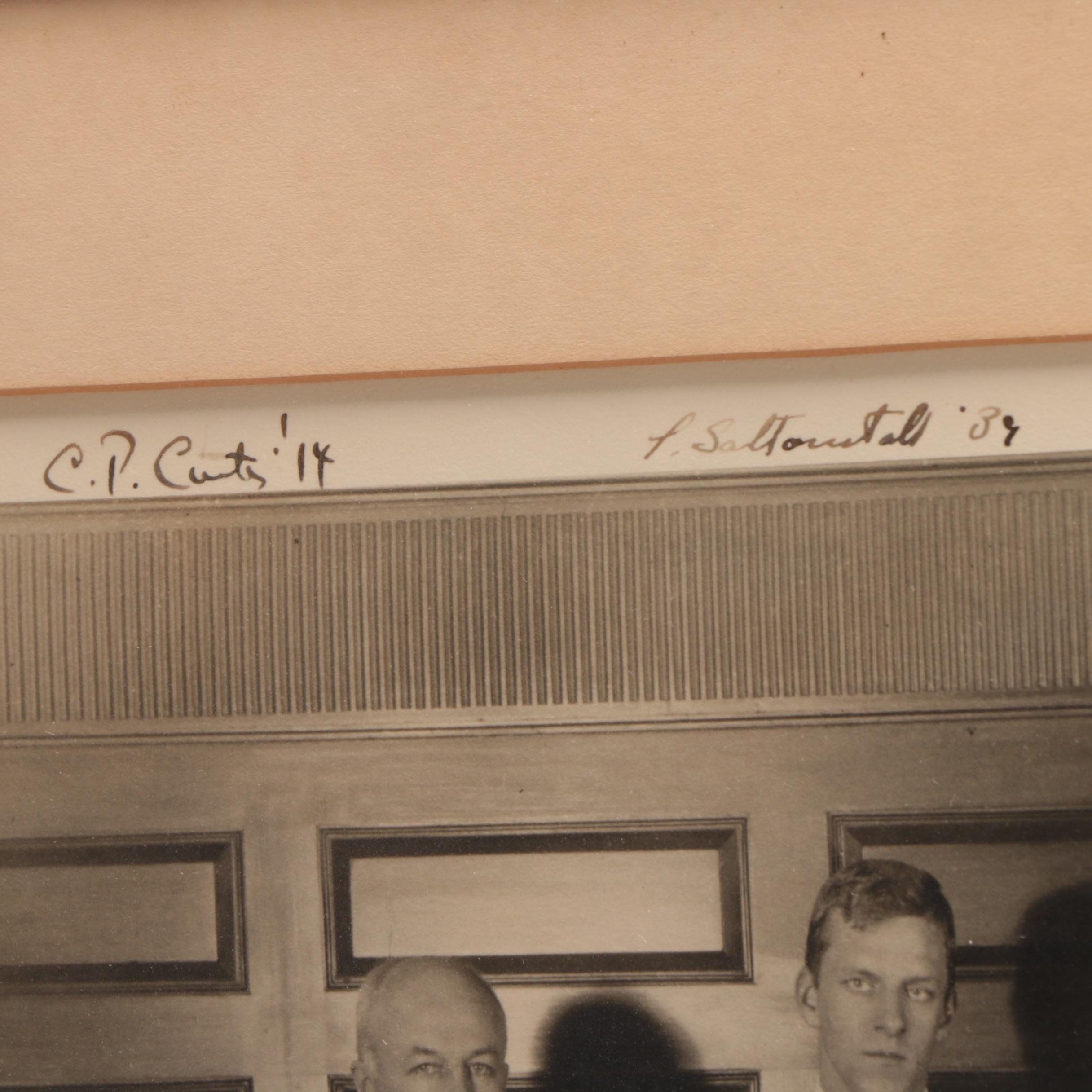 1939 Harvard University "Porcellian Club" Signed by Pictured Members