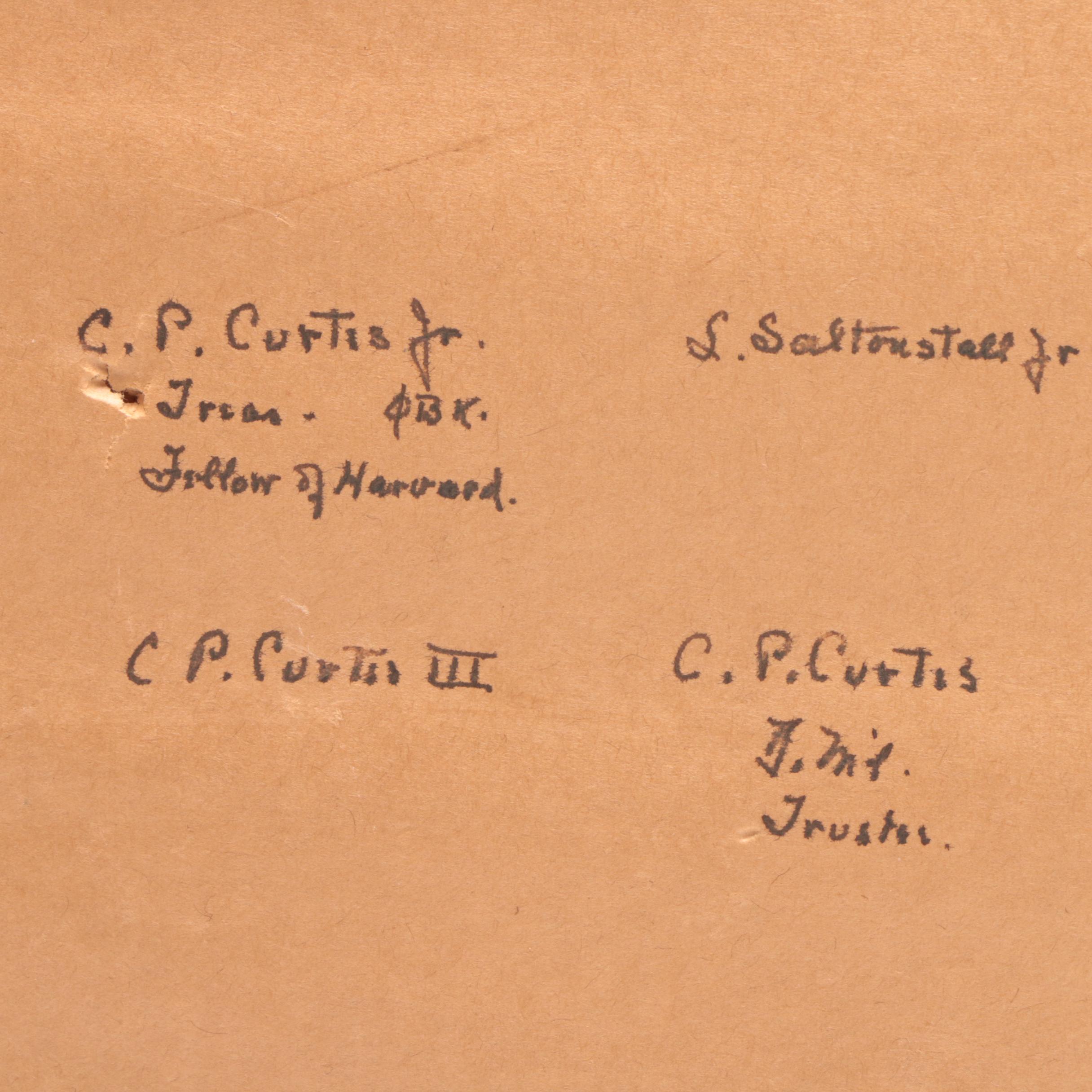 1939 Harvard University "Porcellian Club" Signed by Pictured Members