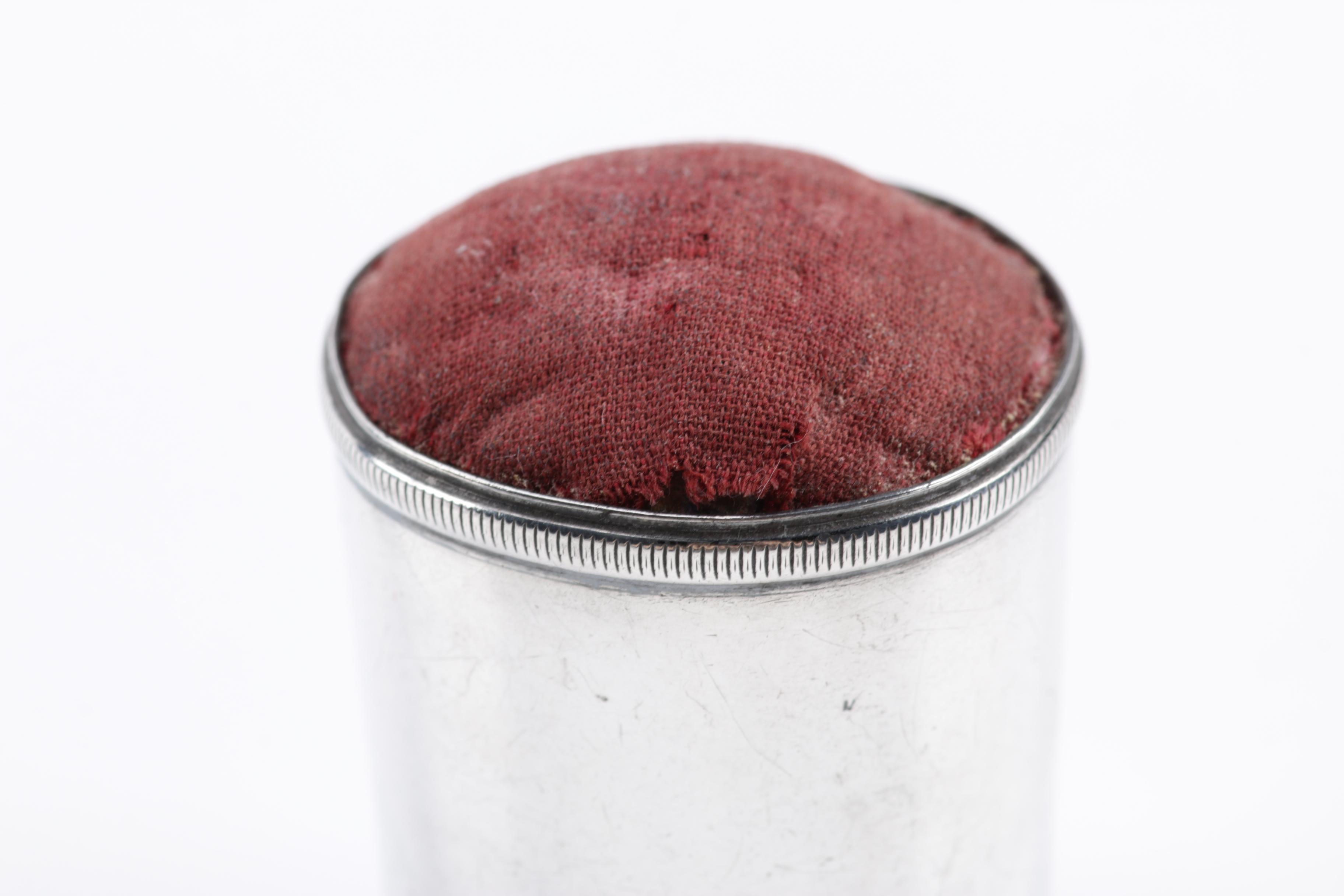 Sampson Mordan & Co. English Sterling Silver Pin Cushion, 1900