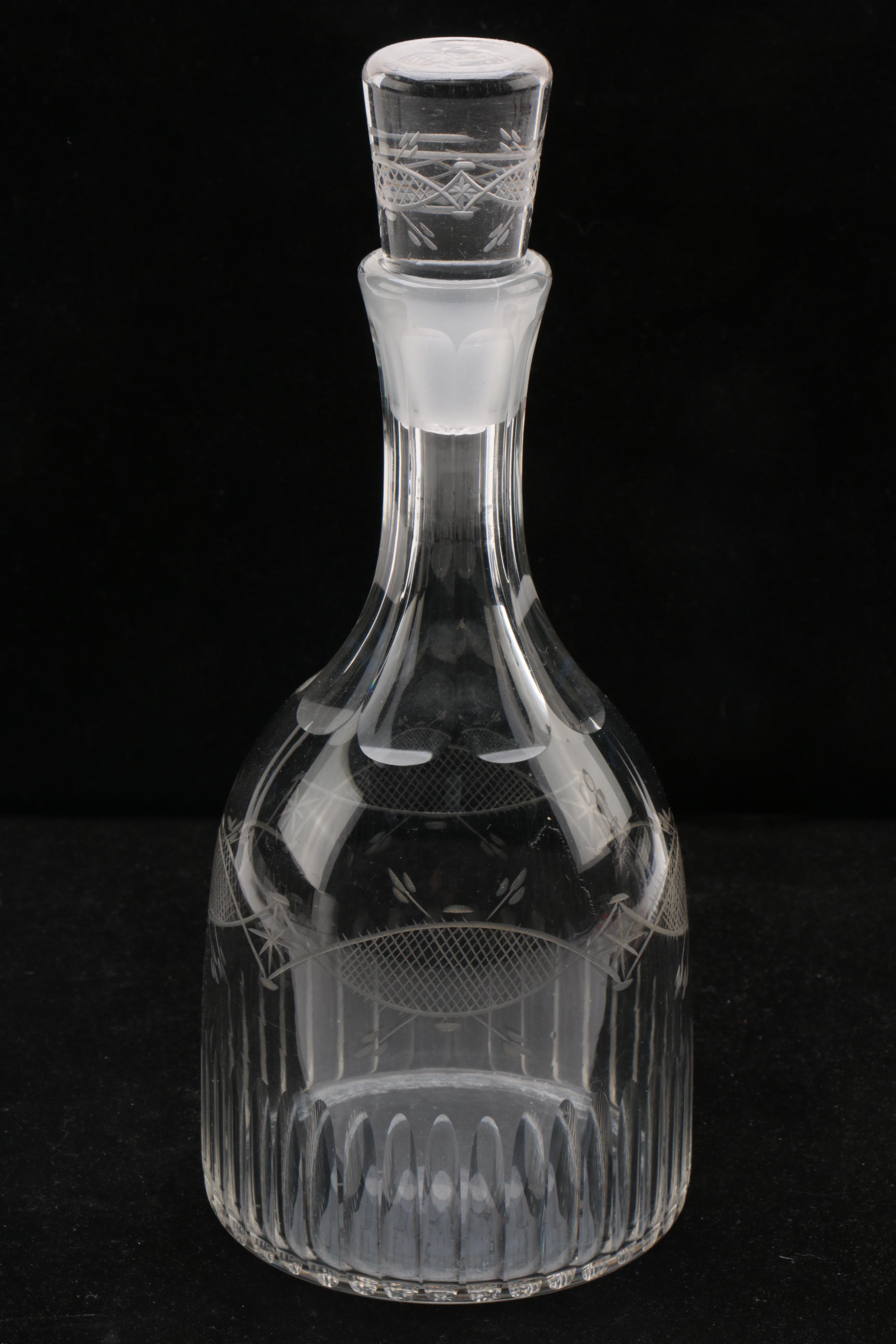 Etched and Cut Glass Decanters