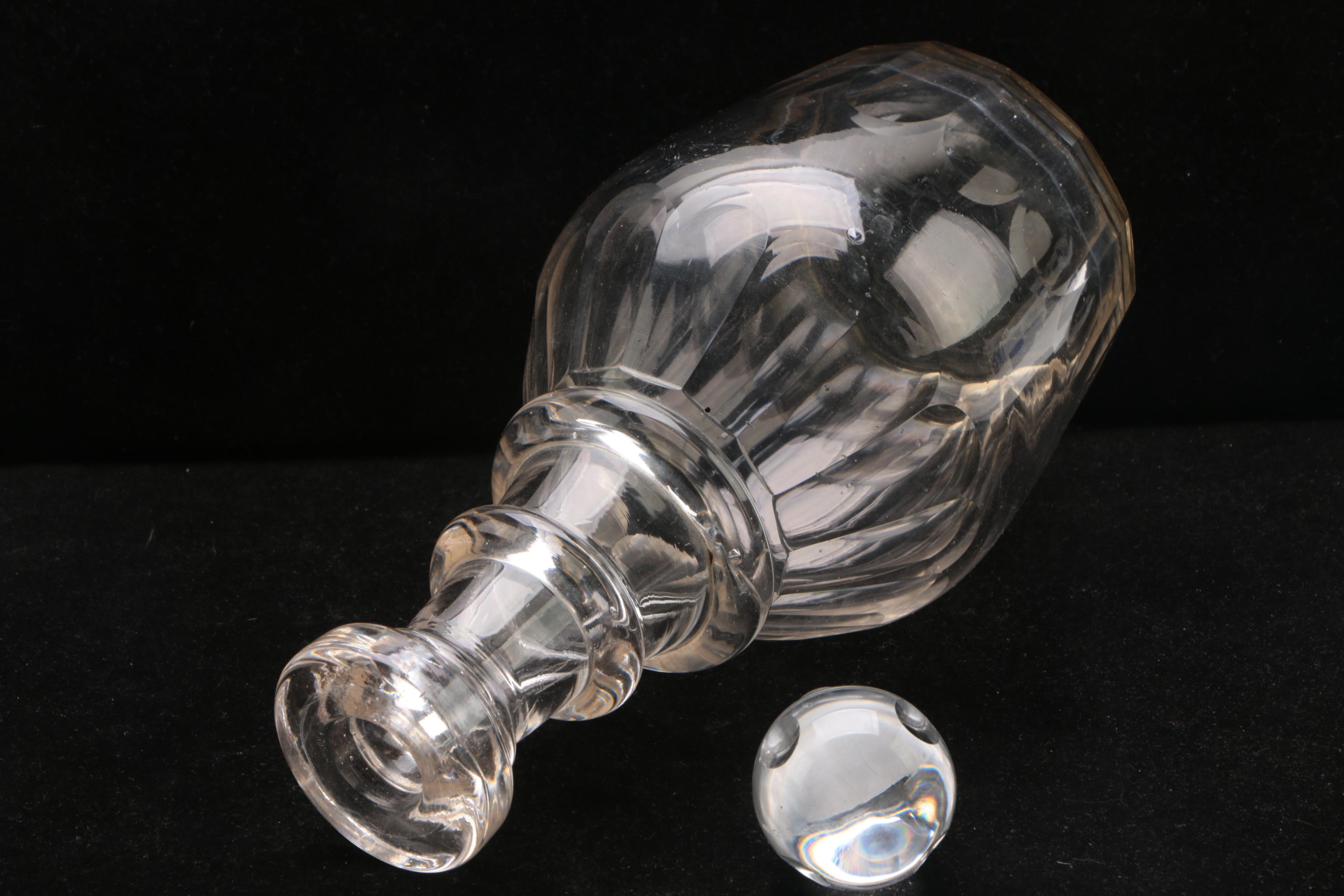 Etched and Cut Glass Decanters