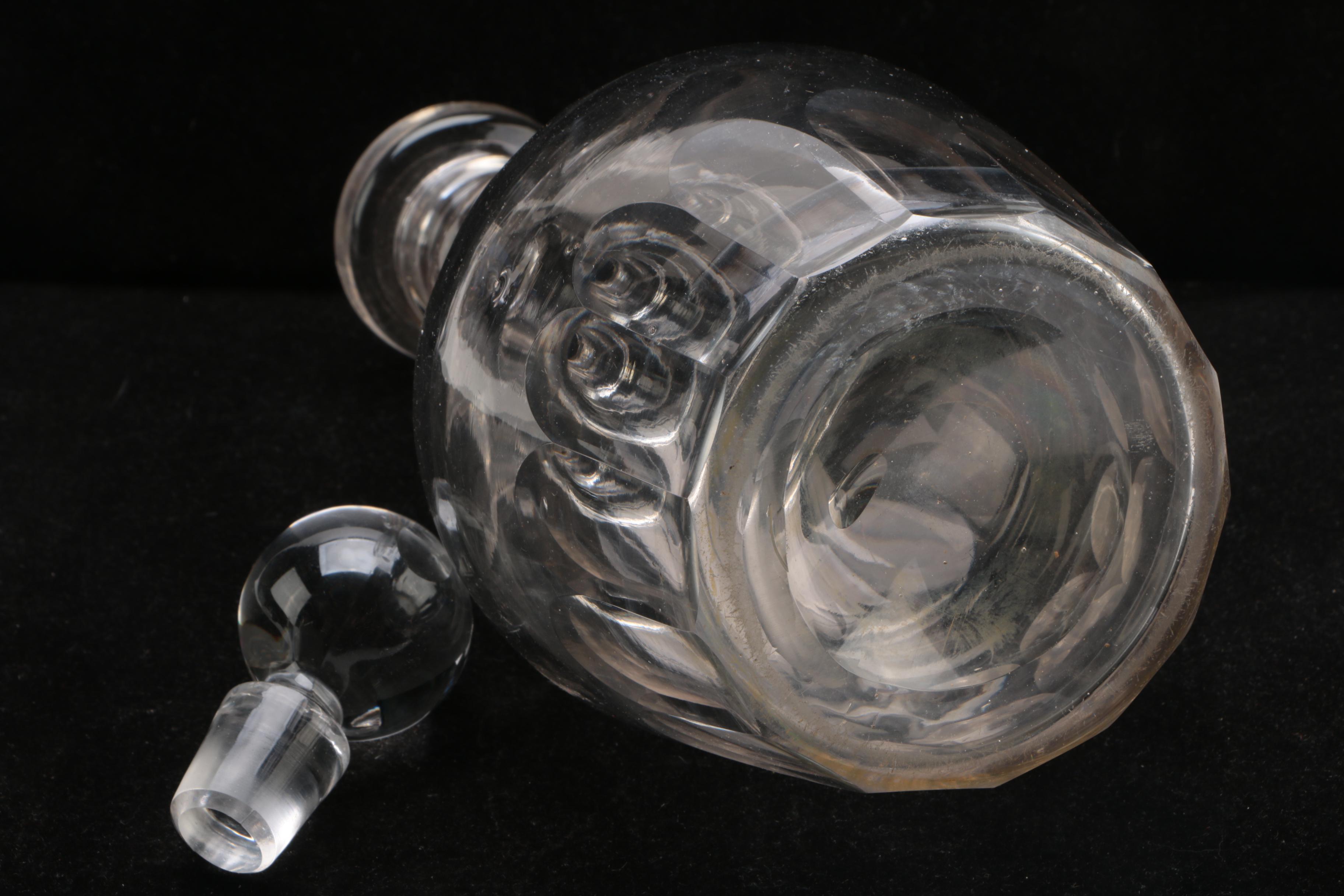 Etched and Cut Glass Decanters