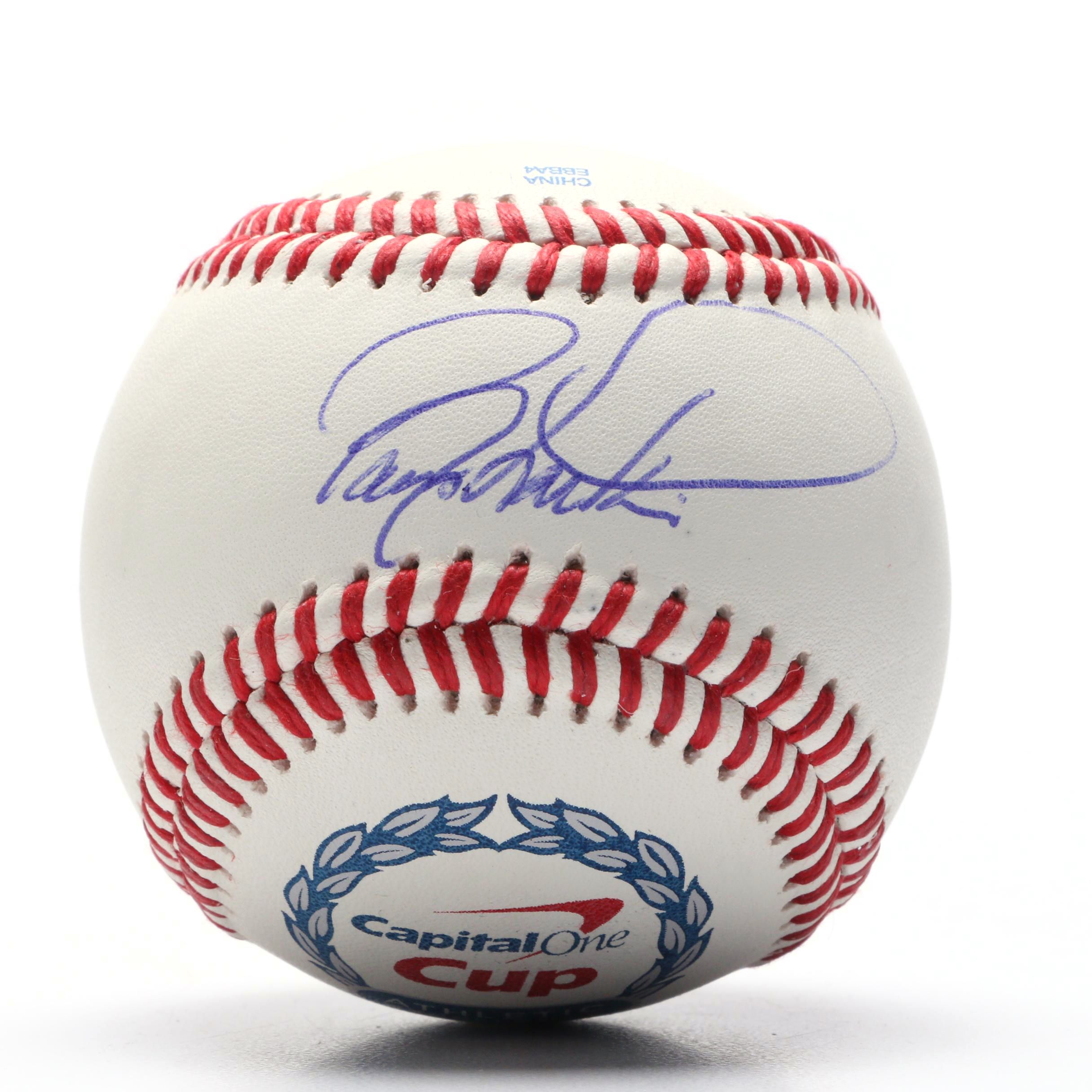 Barry Larkin Cincinnati Reds Signed Rawlings Baseball