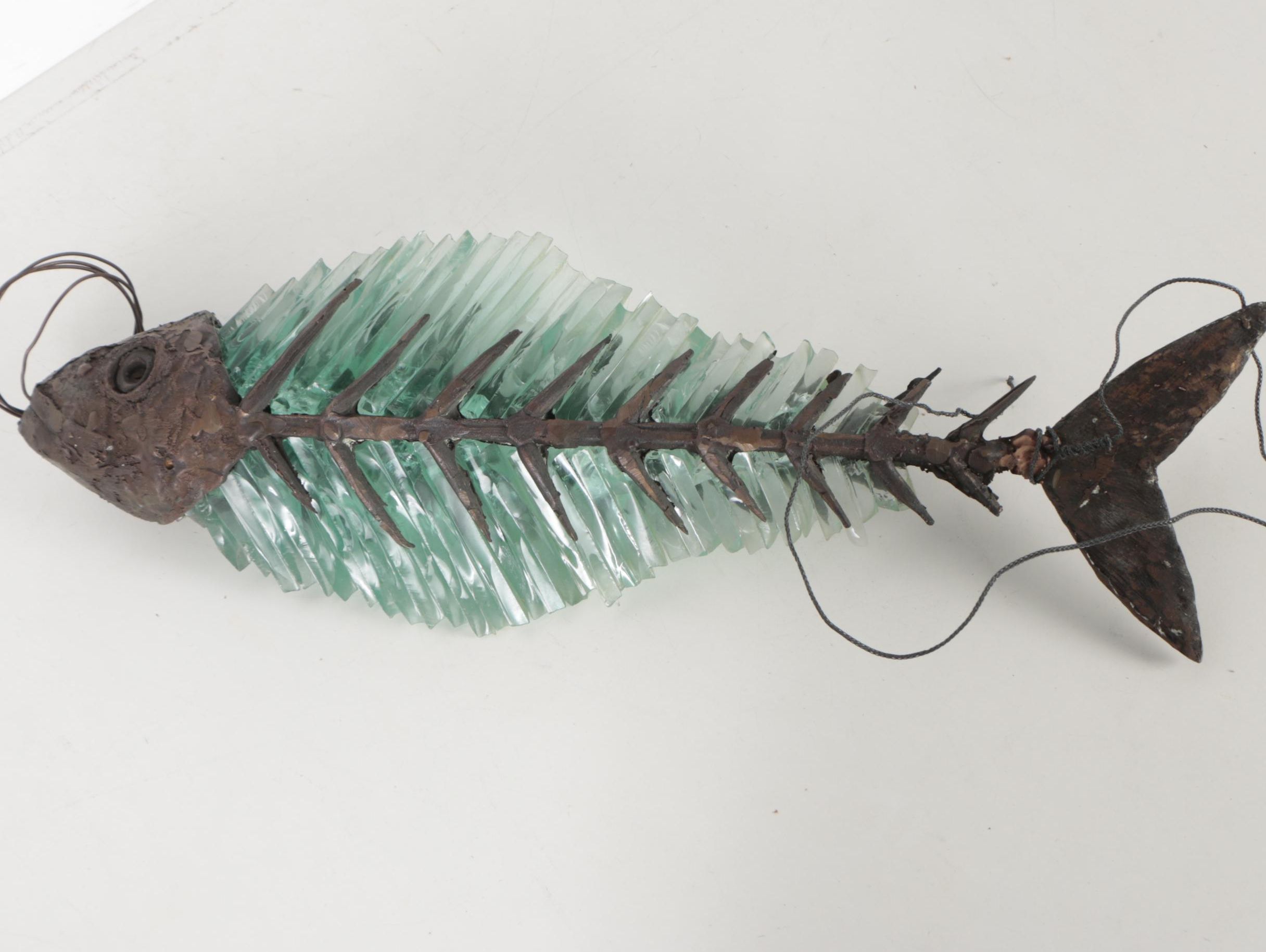 Yorgos Kypris Cast Bronze and Tinted Glass Sculpture "Ice Box"