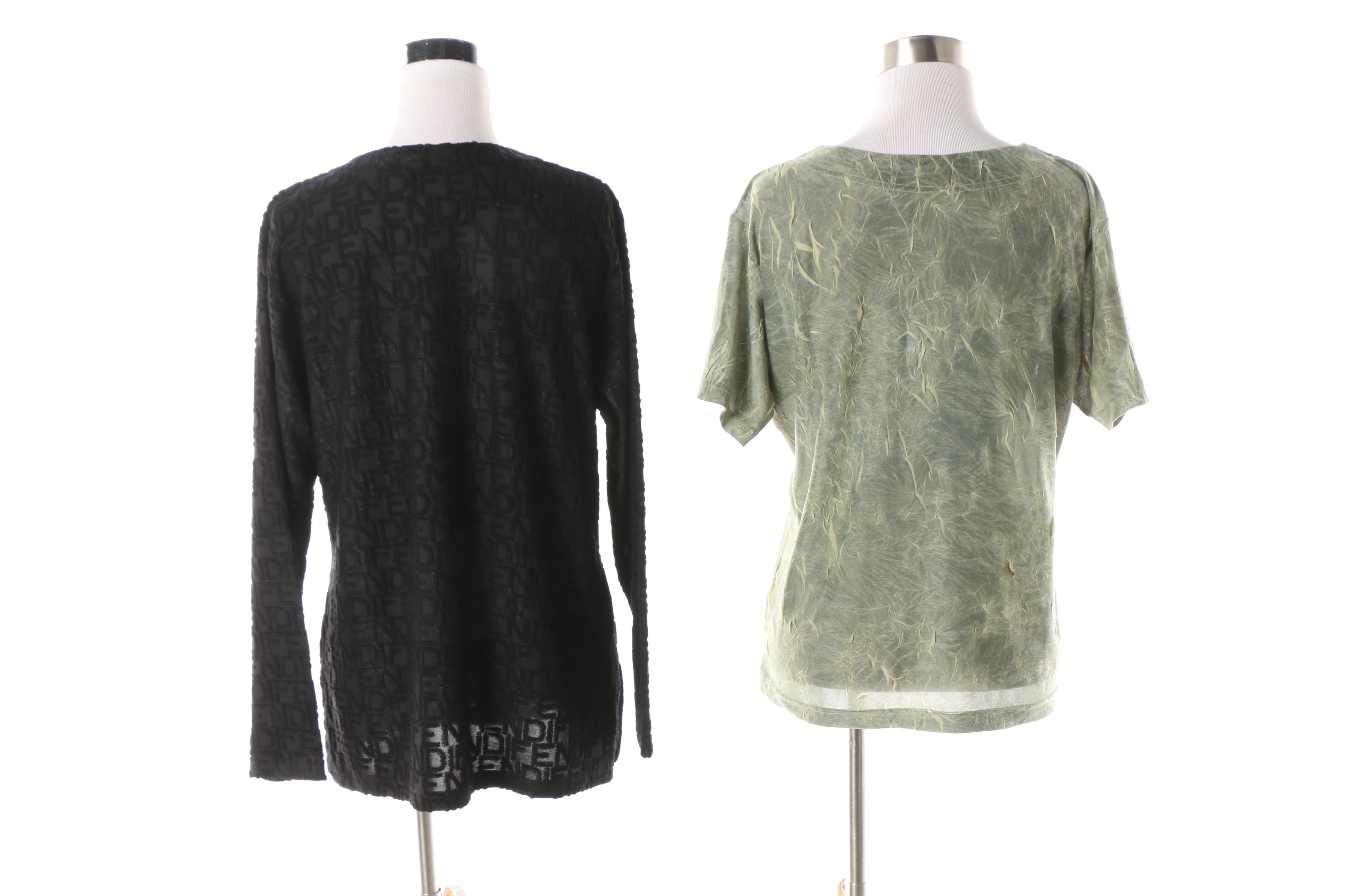 Women's Vintage Fendi and Prada Milano Tops