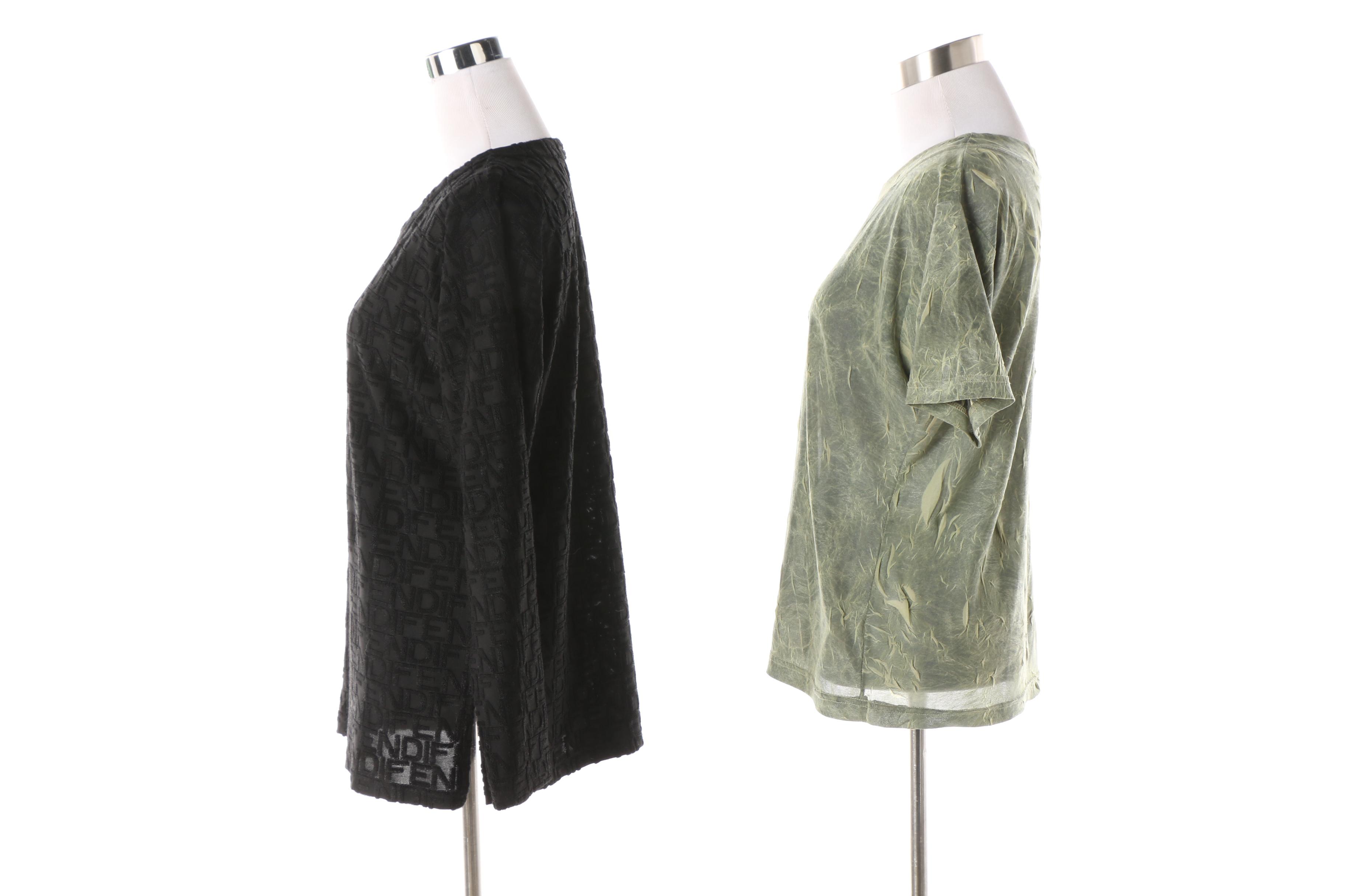 Women's Vintage Fendi and Prada Milano Tops