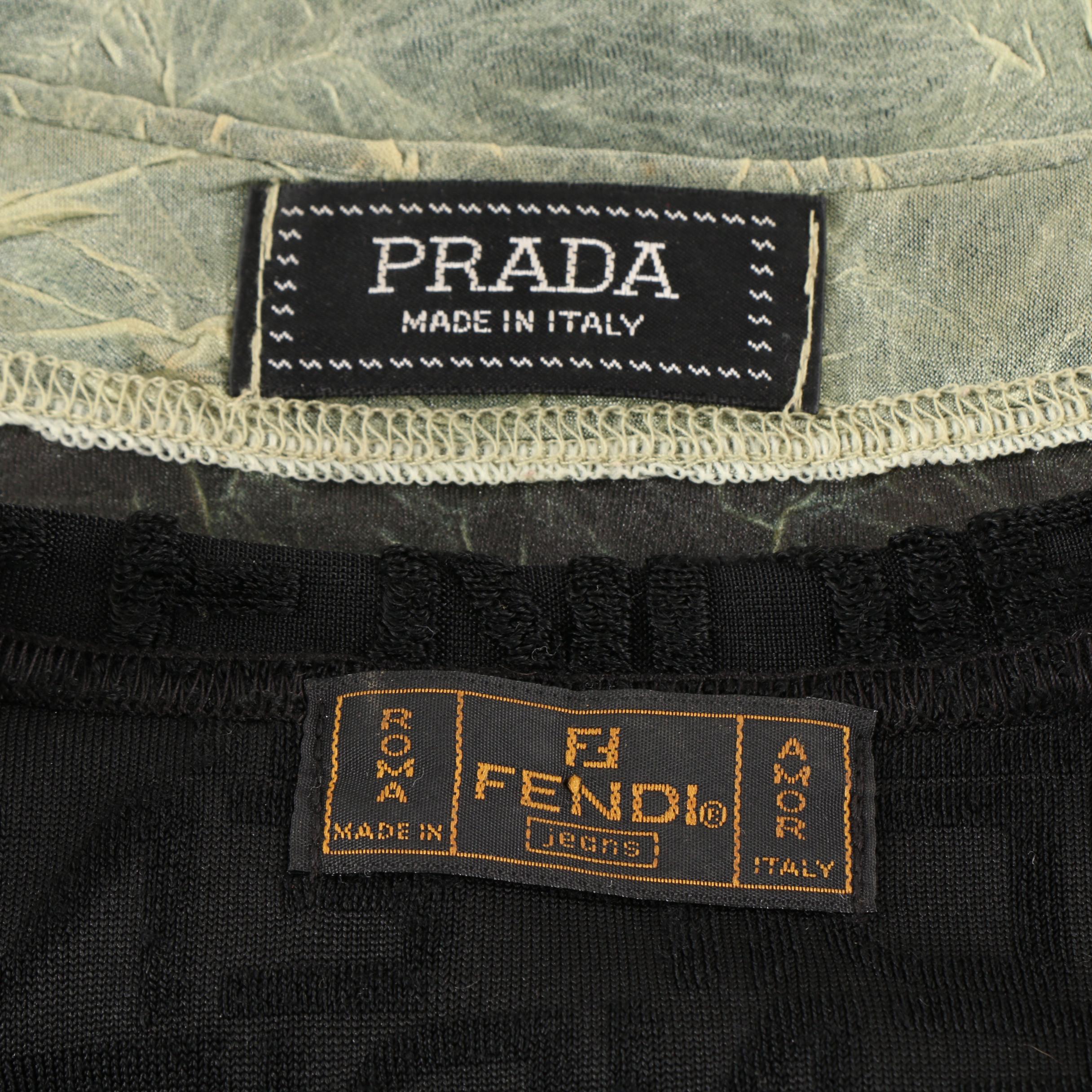 Women's Vintage Fendi and Prada Milano Tops