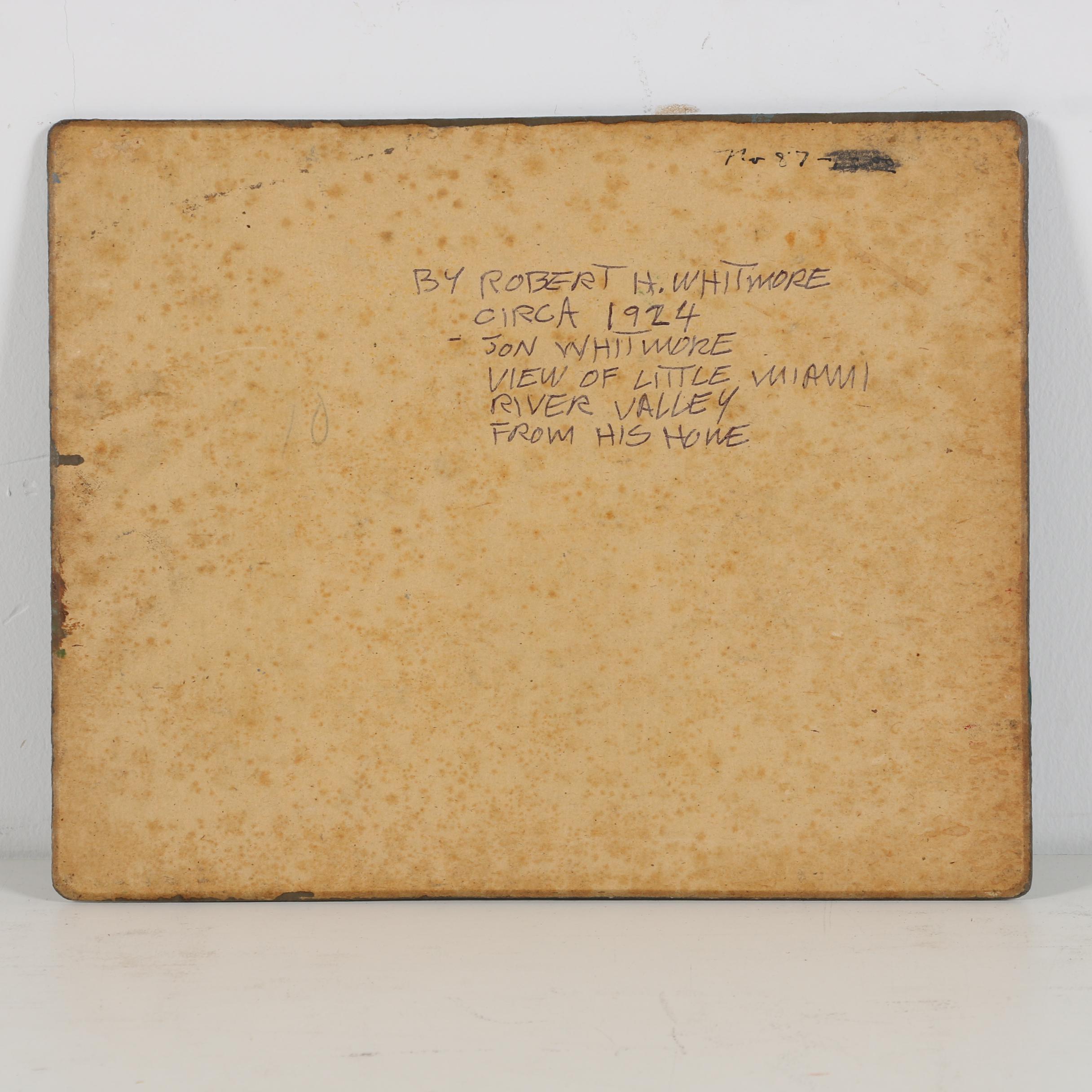 Robert Whitmore Oil Painting "View of the Little Miami River Valley"