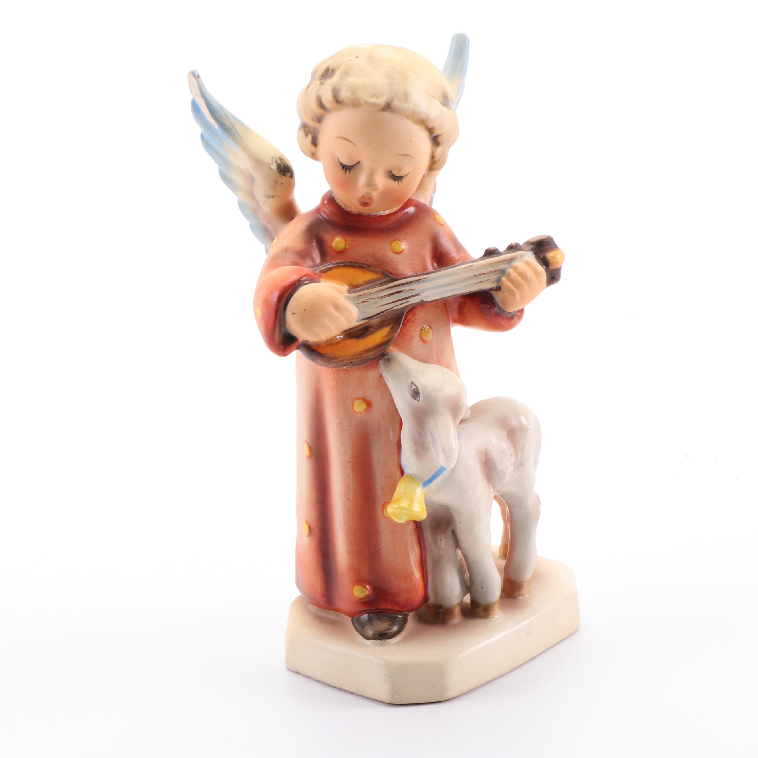 Goebel Hummel "Angel Serenade With Lamb" Porcelain Crèche Figurine