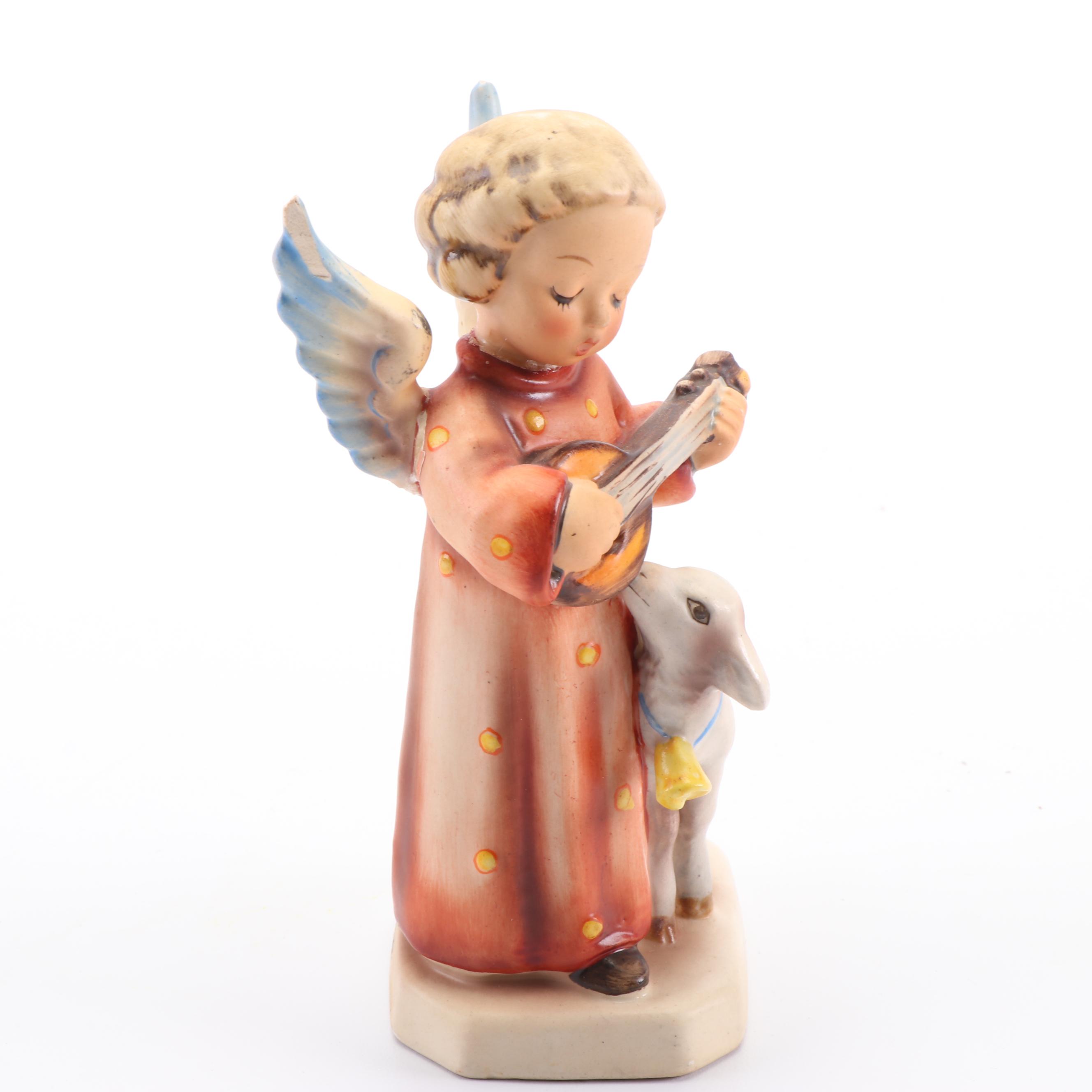 Goebel Hummel "Angel Serenade With Lamb" Porcelain Crèche Figurine