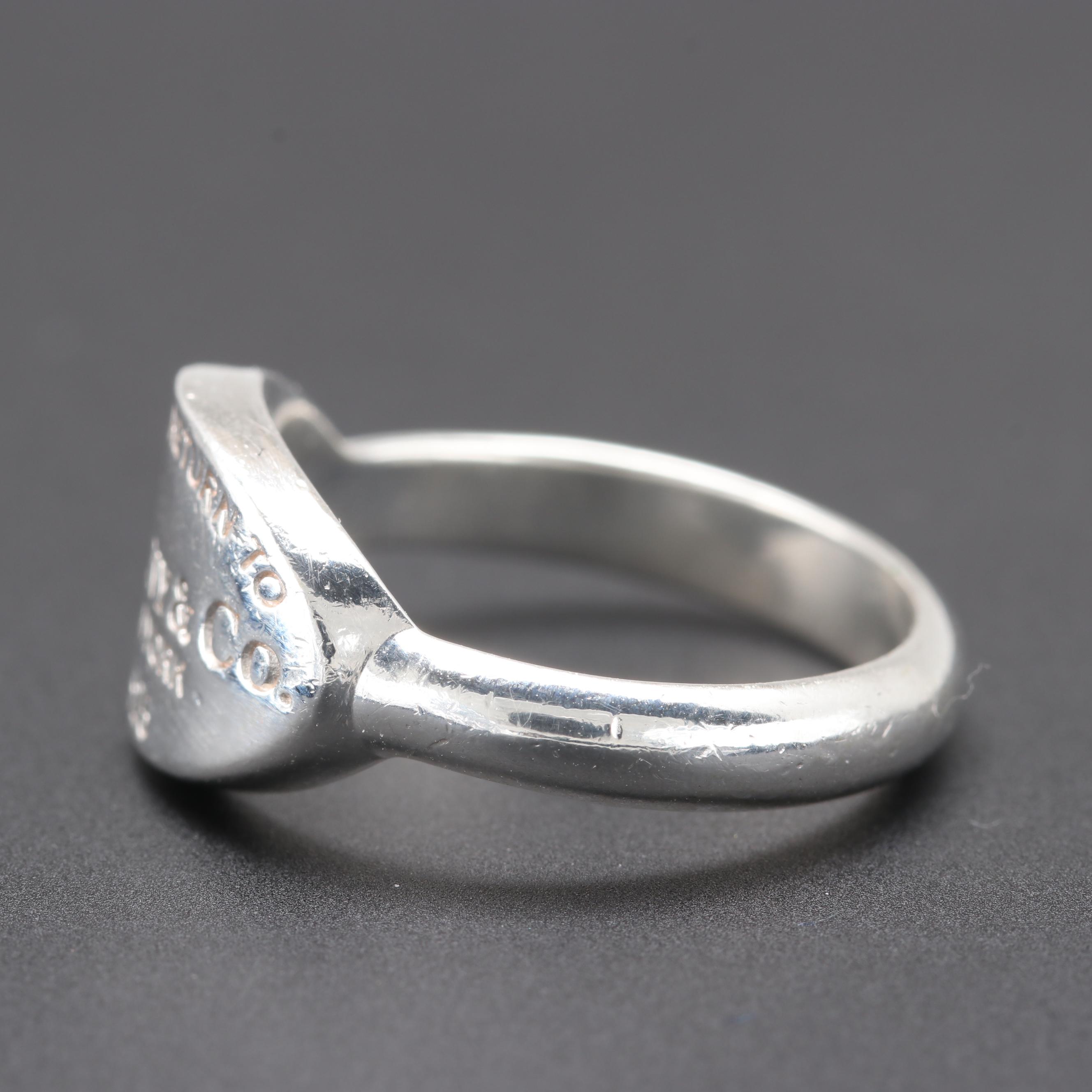Tiffany & Co. Sterling Silver "Return to Tiffany & Co." Ring