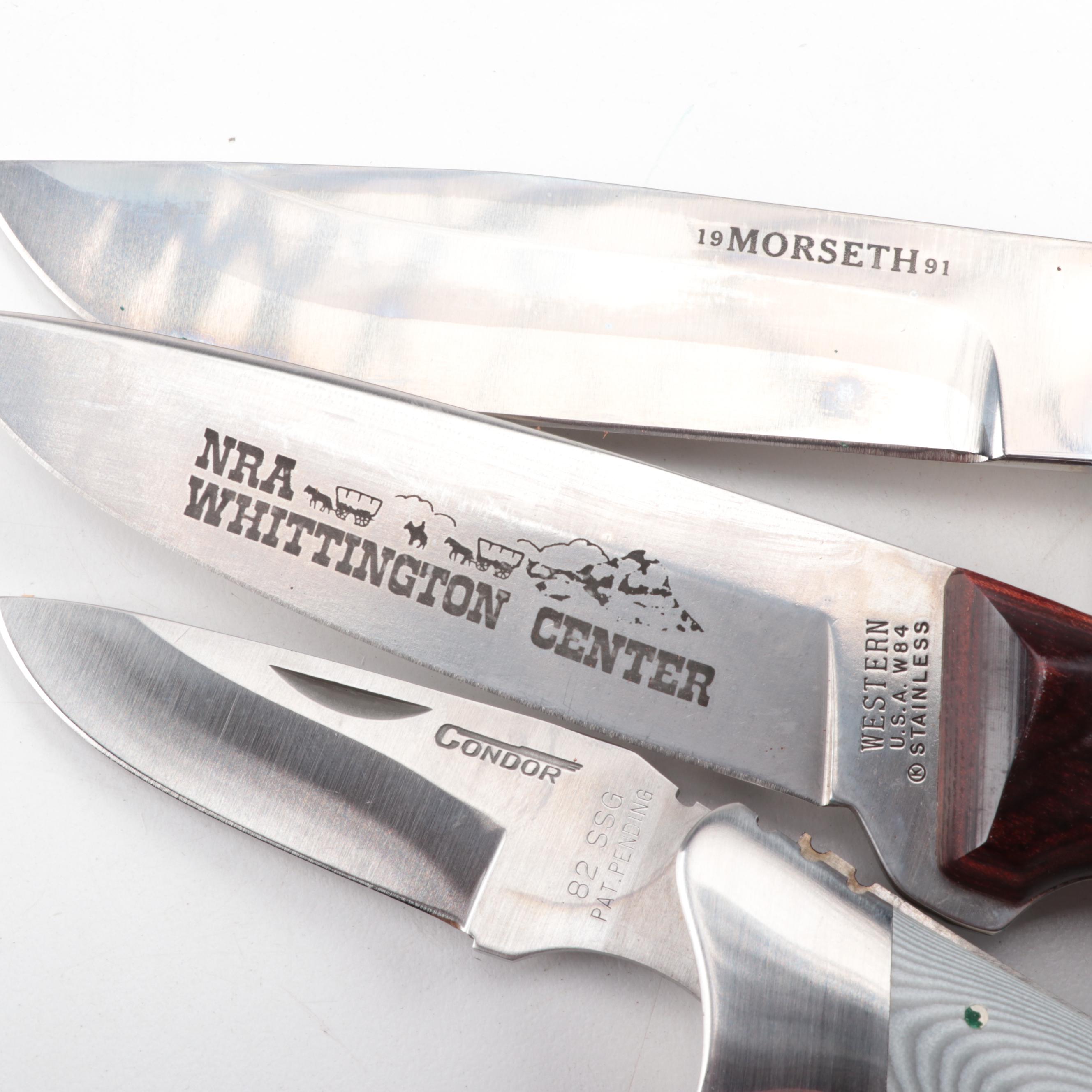 Morseth 1991, Western W84 and Condor 82 SSG Knives