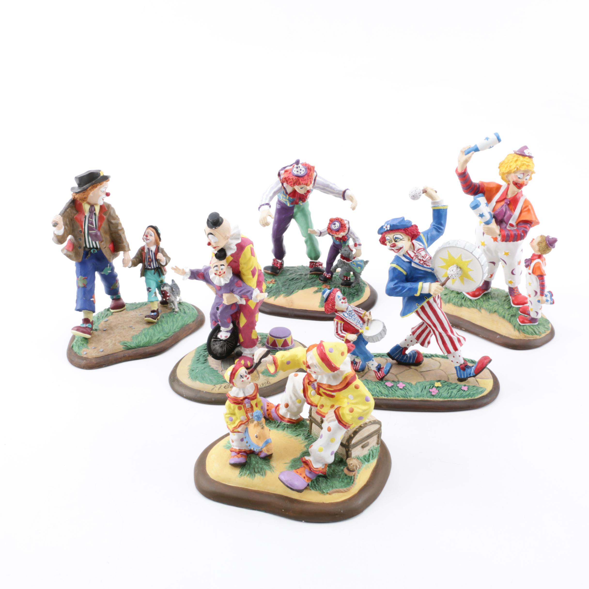 Francis Barnum's "Classic Clown" Figurines