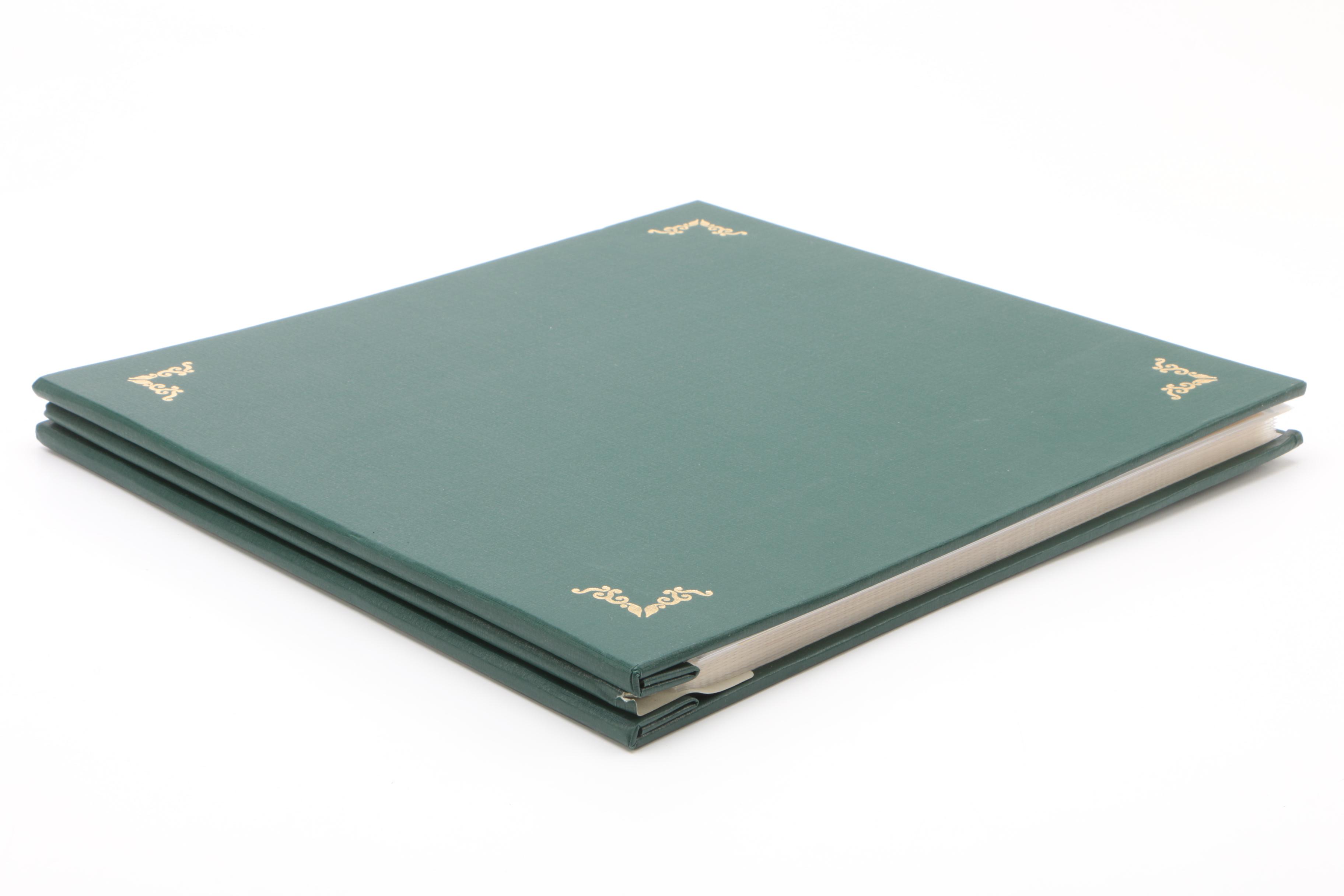 Vintage United States Full Sheet Stamp Album